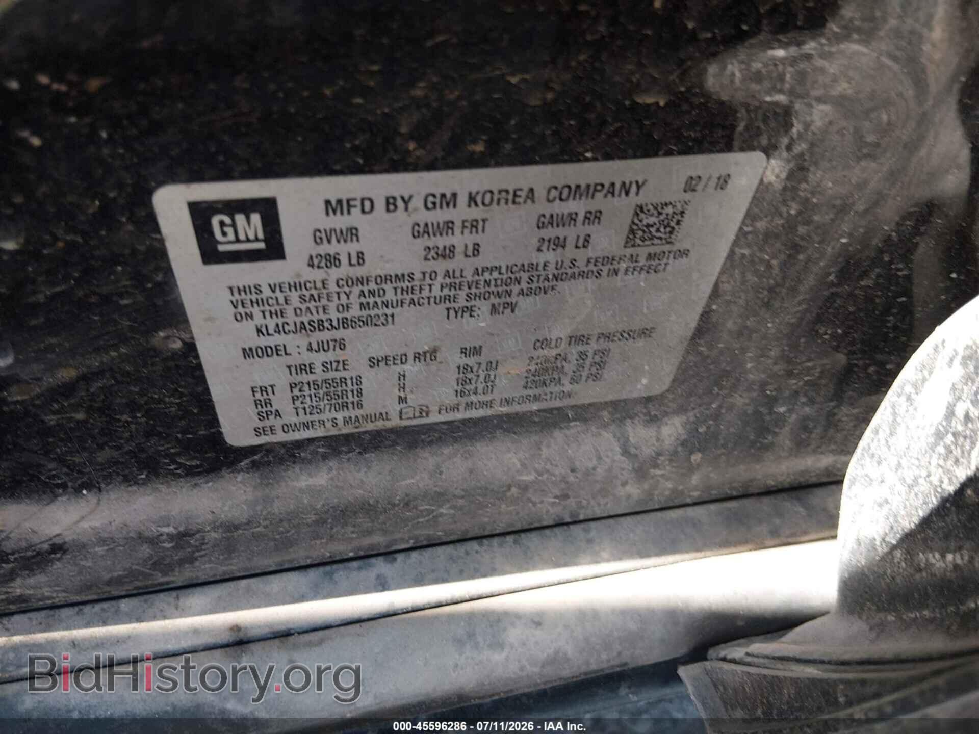 2018 BUICK ENCORE - VIN: KL4CJASB3JB650231 - Photo 9