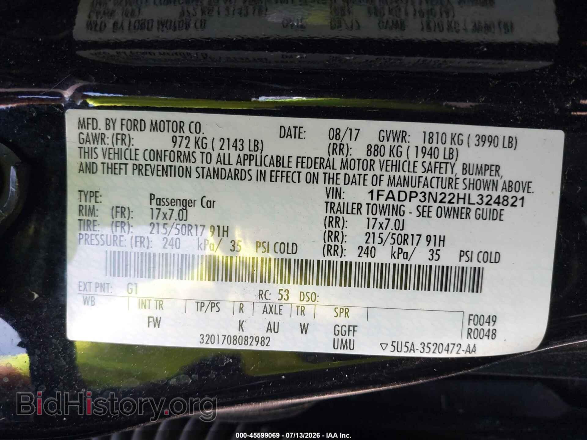 2017 FORD FOCUS - VIN: 1FADP3N22HL324821 - Photo 9
