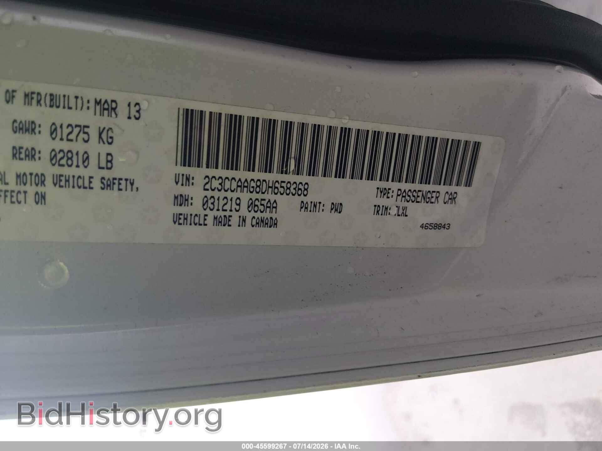 2019 CHRYSLER 300 - VIN: 2C3CCAGG1KH648558 - Фото 9