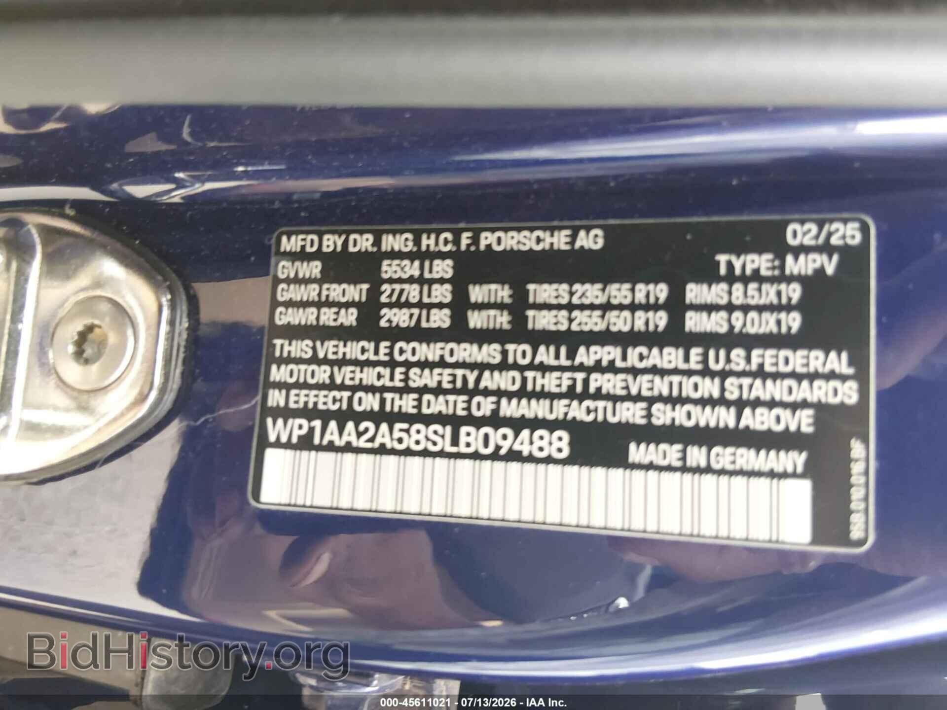 2025 PORSCHE MACAN - VIN: WP1AA2A58SLB09488 - Photo 9