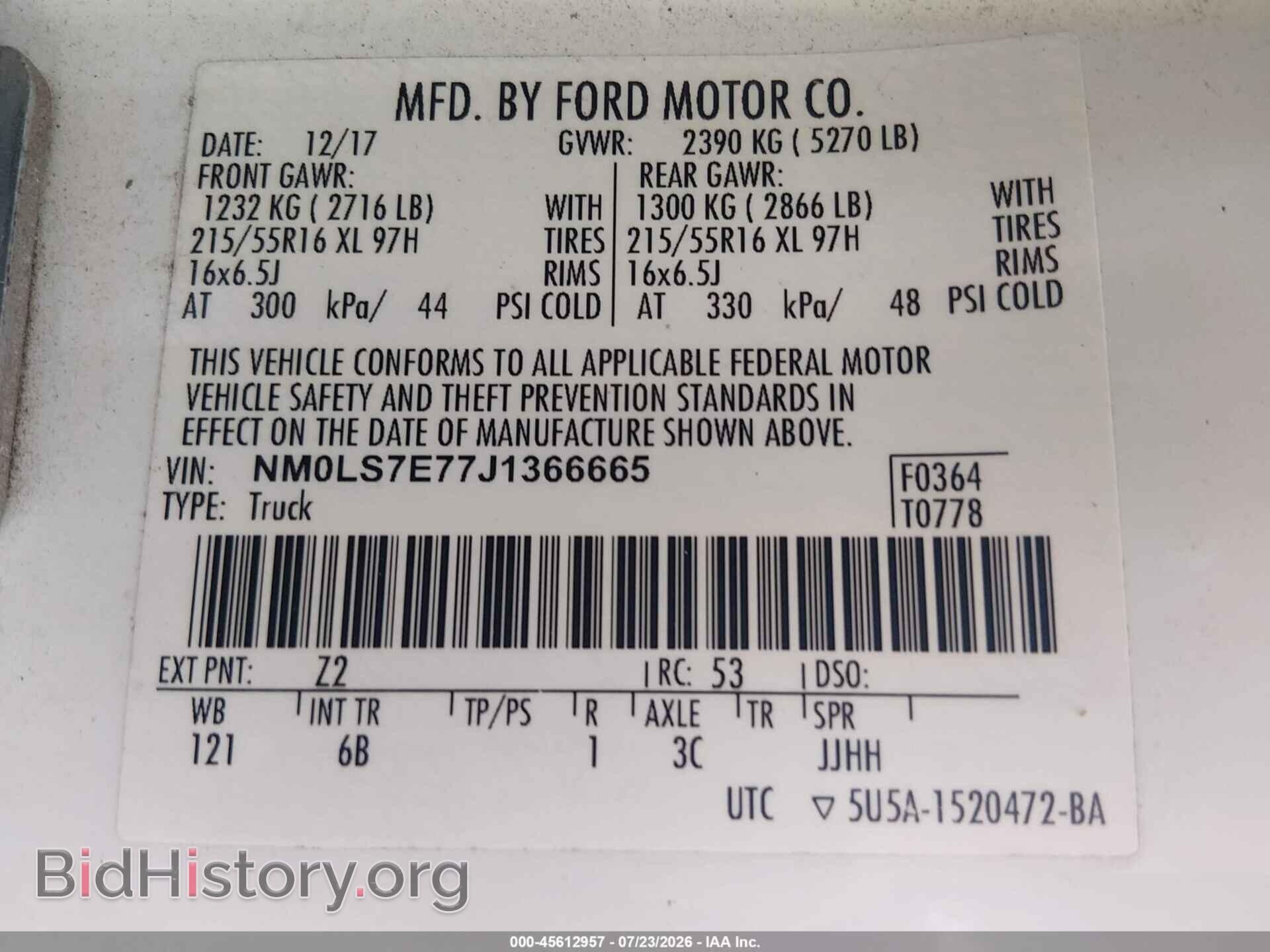 2018 FORD TRANSIT CONNECT - VIN: NM0LS7E77J1366665 - Фото 9