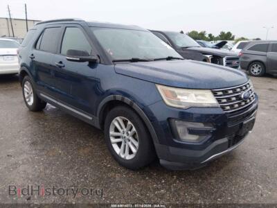 2016 Ford EXPLORER XLT, темно-синий — VIN 1FM5K7DH3GGB52036, IAAI