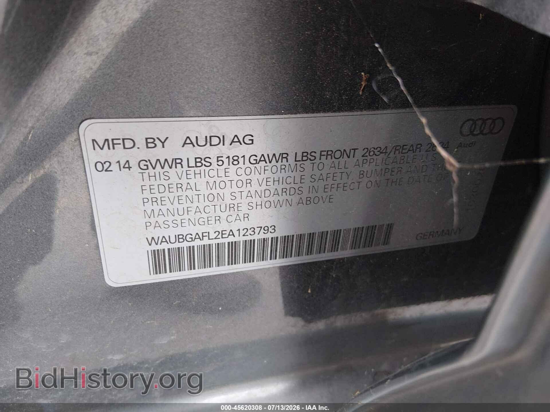 2014 AUDI S4 - VIN: WAUBGAFL2EA123793 - Photo 9