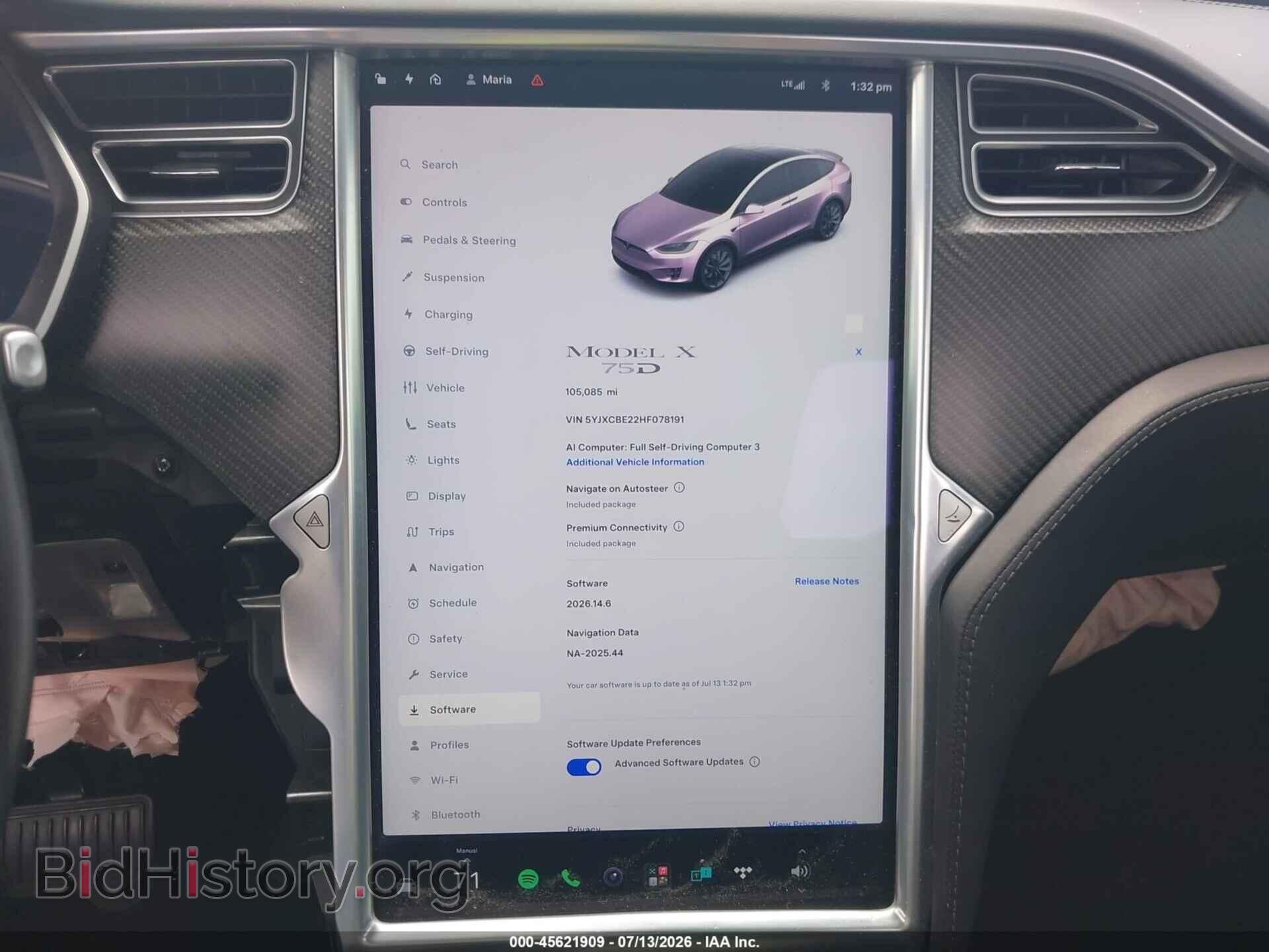 2017 TESLA MODEL X - VIN: 5YJXCBE22HF078191 - Photo 7