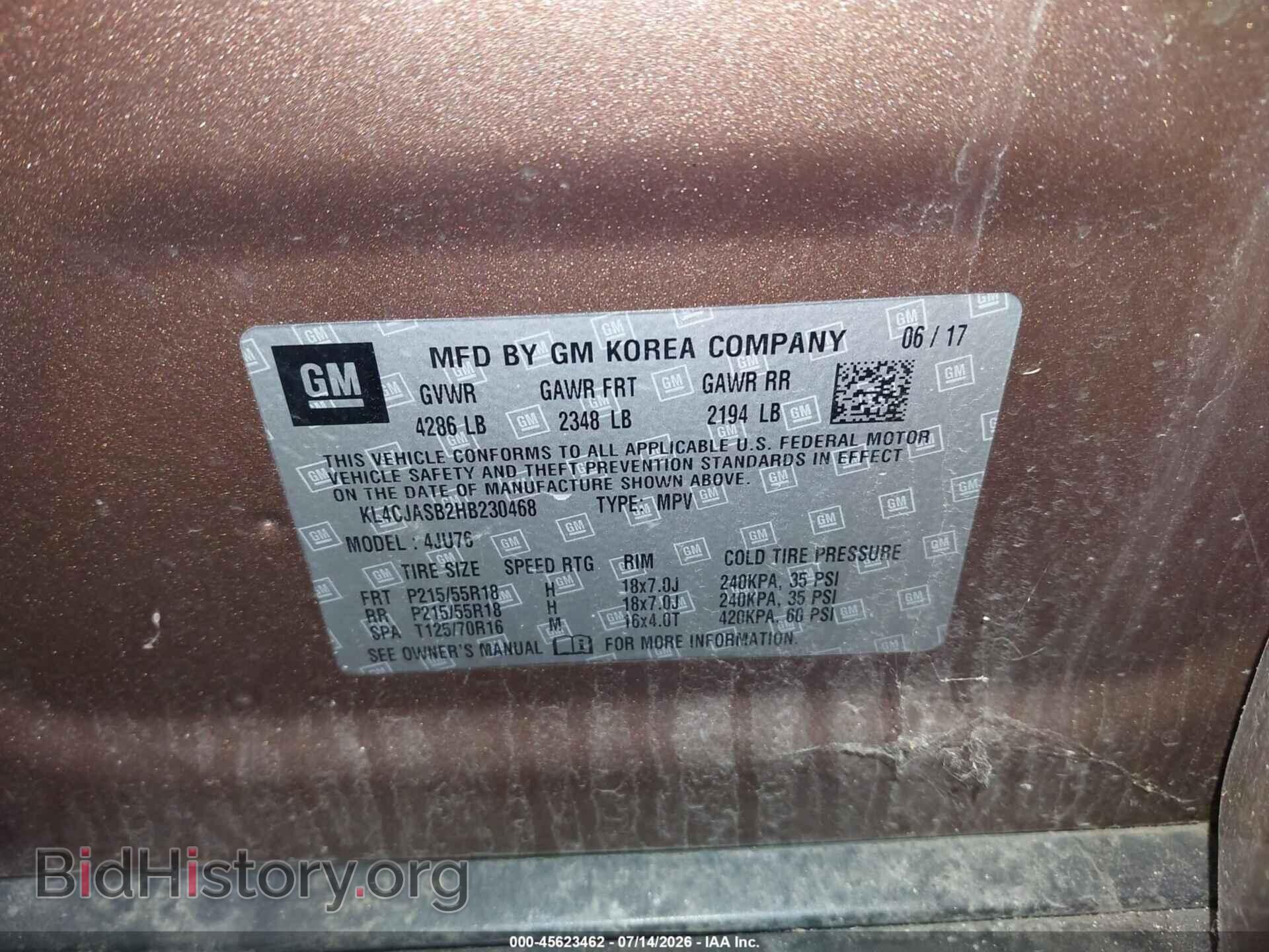2017 BUICK ENCORE - VIN: KL4CJASB2HB230468 - Photo 9