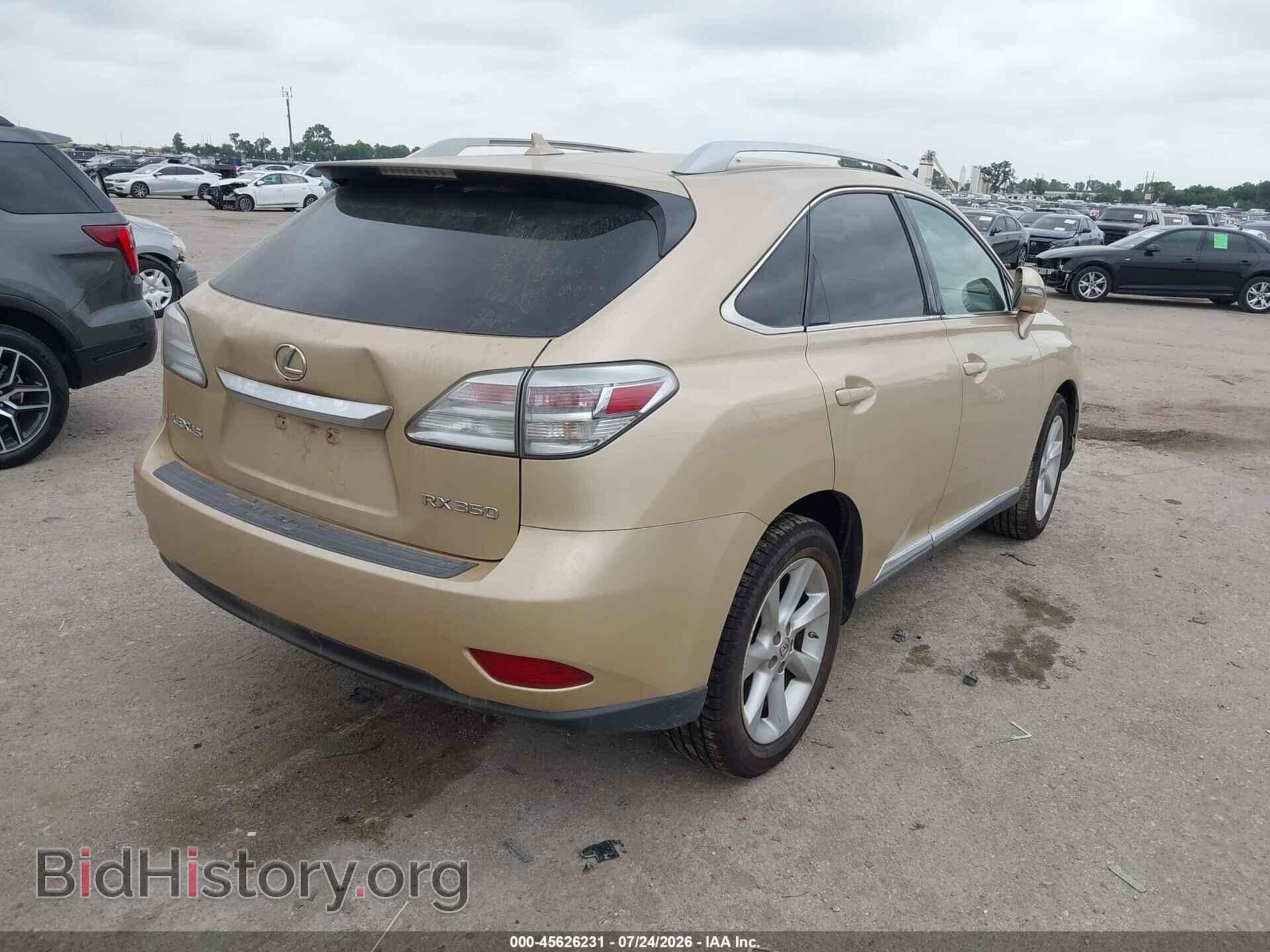2010 LEXUS RX 350 - VIN: 2T2BK1BA1AC004155 - Фото 4