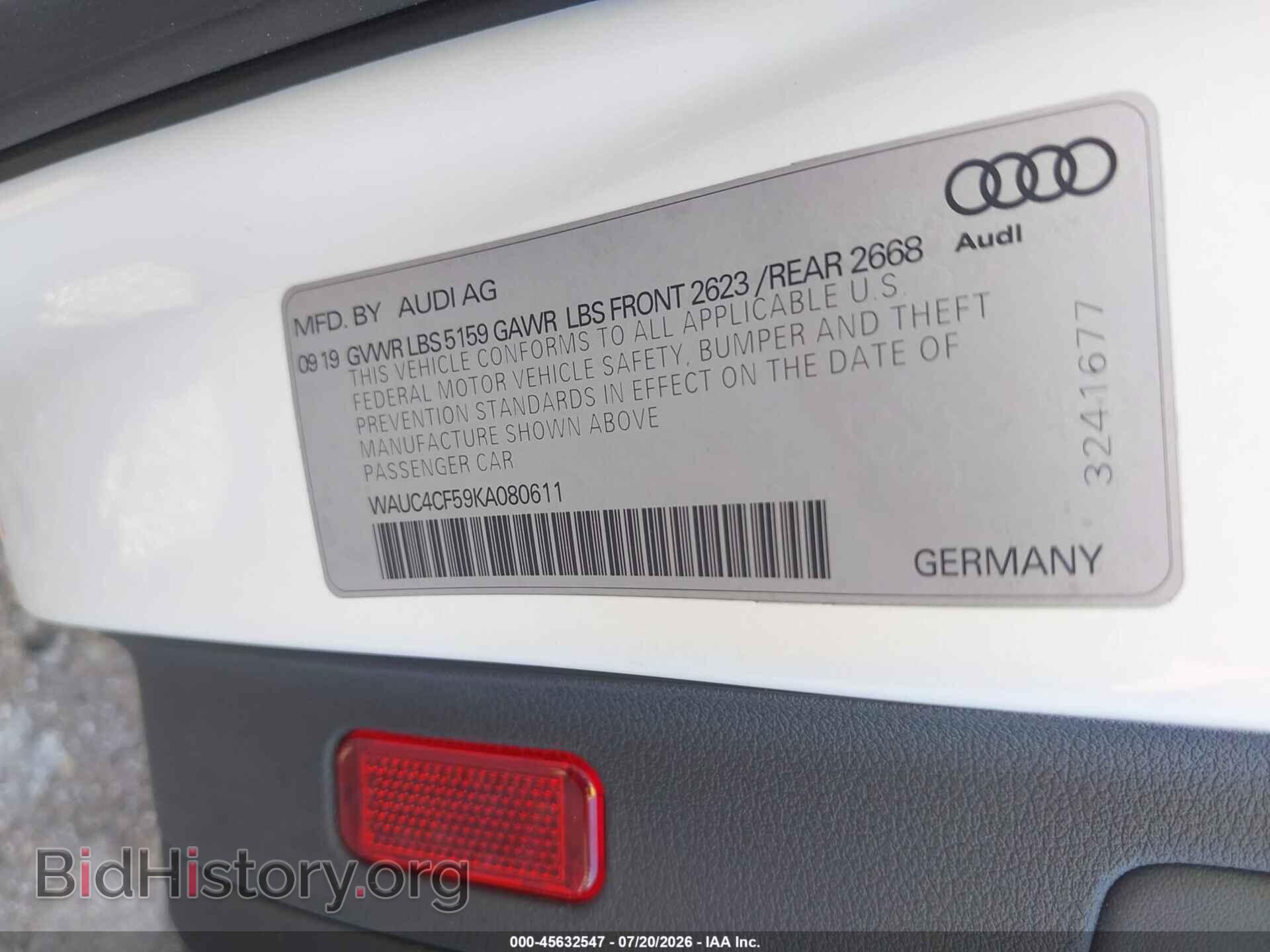 2019 AUDI S5 - VIN: WAUC4CF59KA080611 - Photo 9