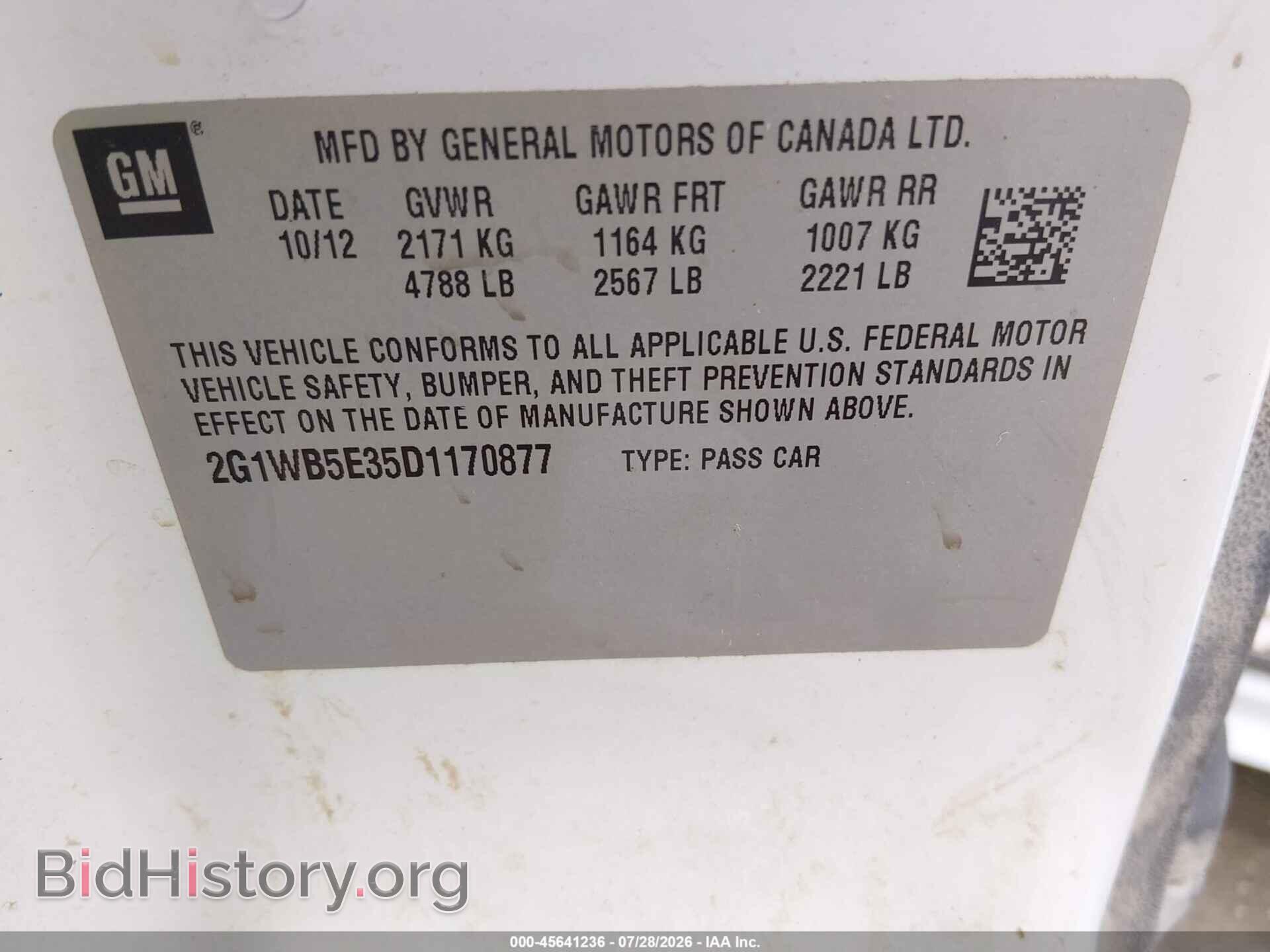 2013 CHEVROLET IMPALA - VIN: 2G1WB5E35D1170877 - Photo 9