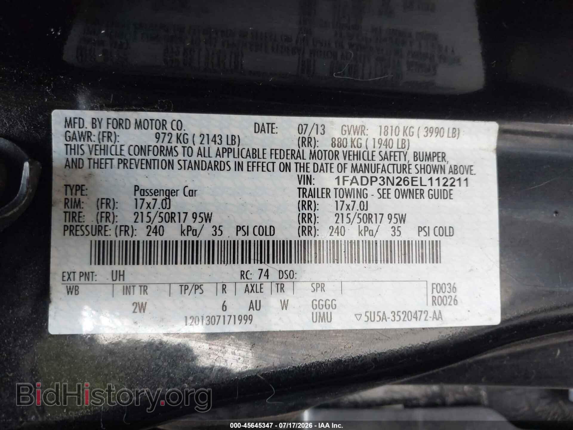 2014 FORD FOCUS - VIN: 1FADP3N26EL112211 - Photo 9