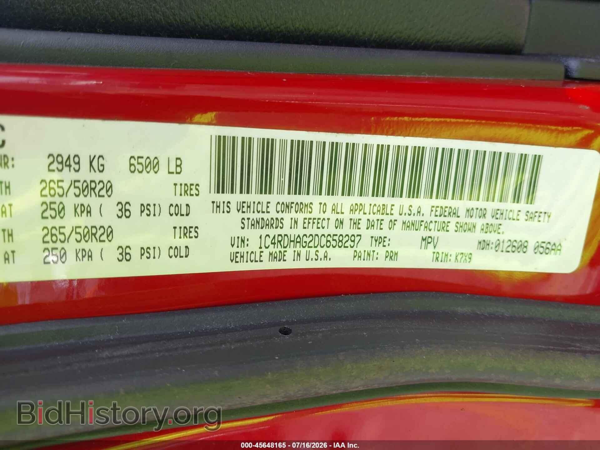 2013 DODGE DURANGO - VIN: 1C4RDHAG2DC658297 - Photo 9
