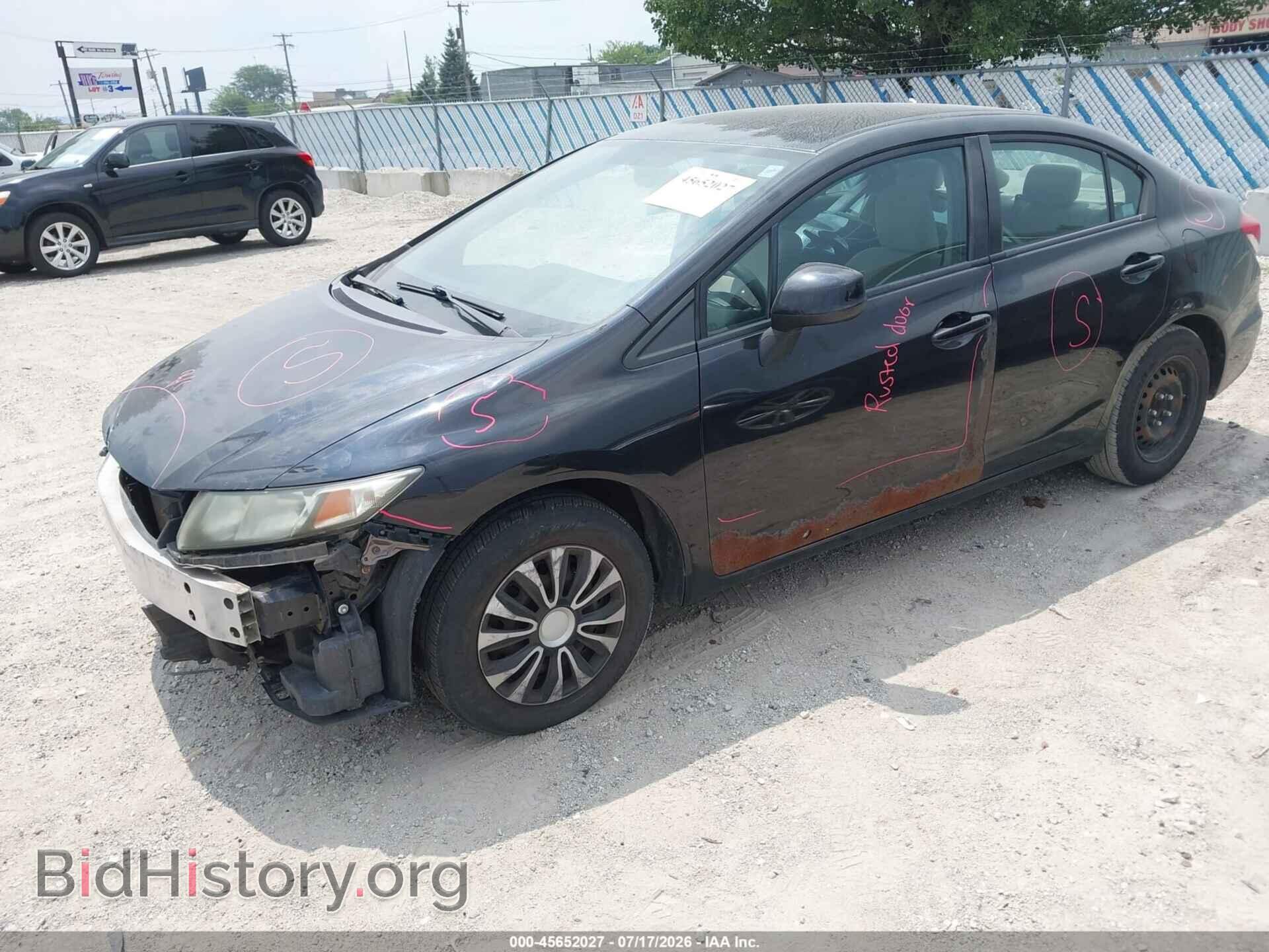 2013 HONDA CIVIC - VIN: 19XFB2F58DE018097 - Фото 2