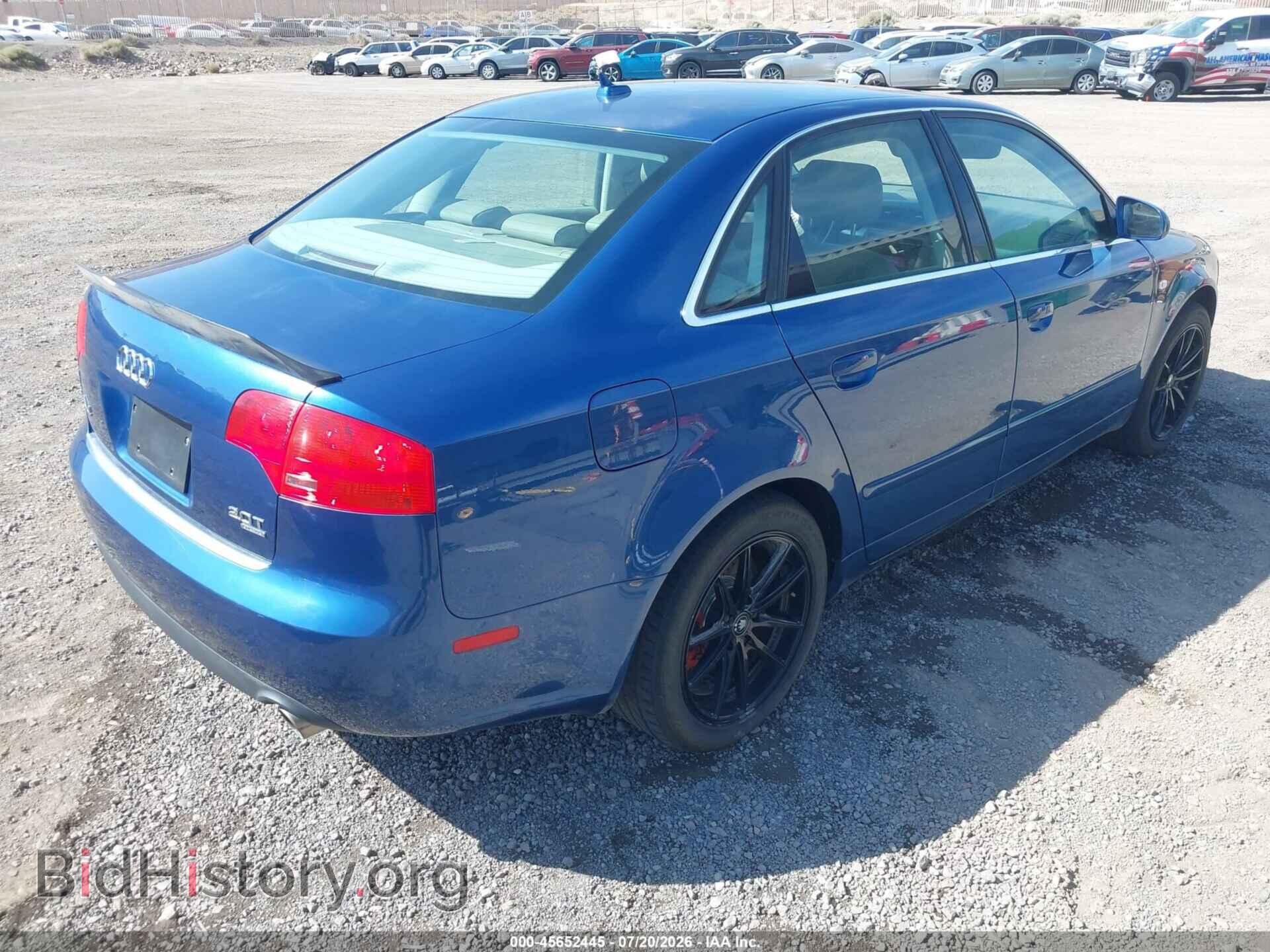 2007 AUDI A4 - VIN: WAUDF78E37A161579 - Фото 4