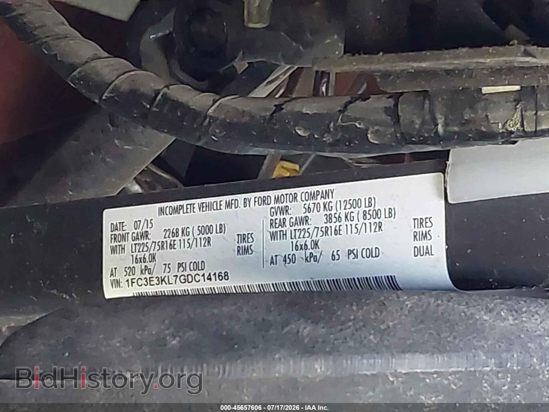 2016 FORD E-350 STRIPPED - VIN: 1FC3E3KL7GDC14168 - Photo 9
