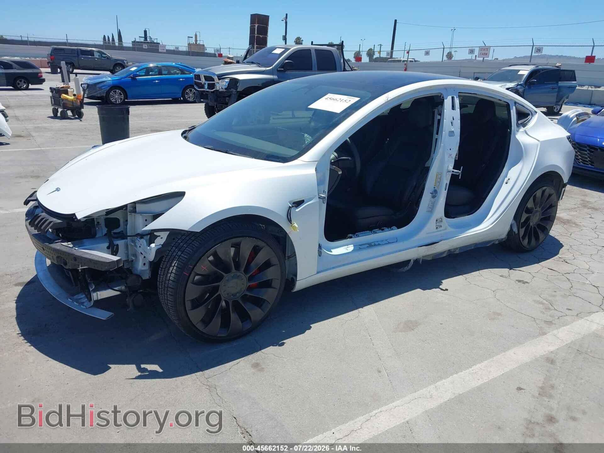 2022 TESLA MODEL 3 - VIN: 5YJ3E1EC9NF254757 - Фото 2
