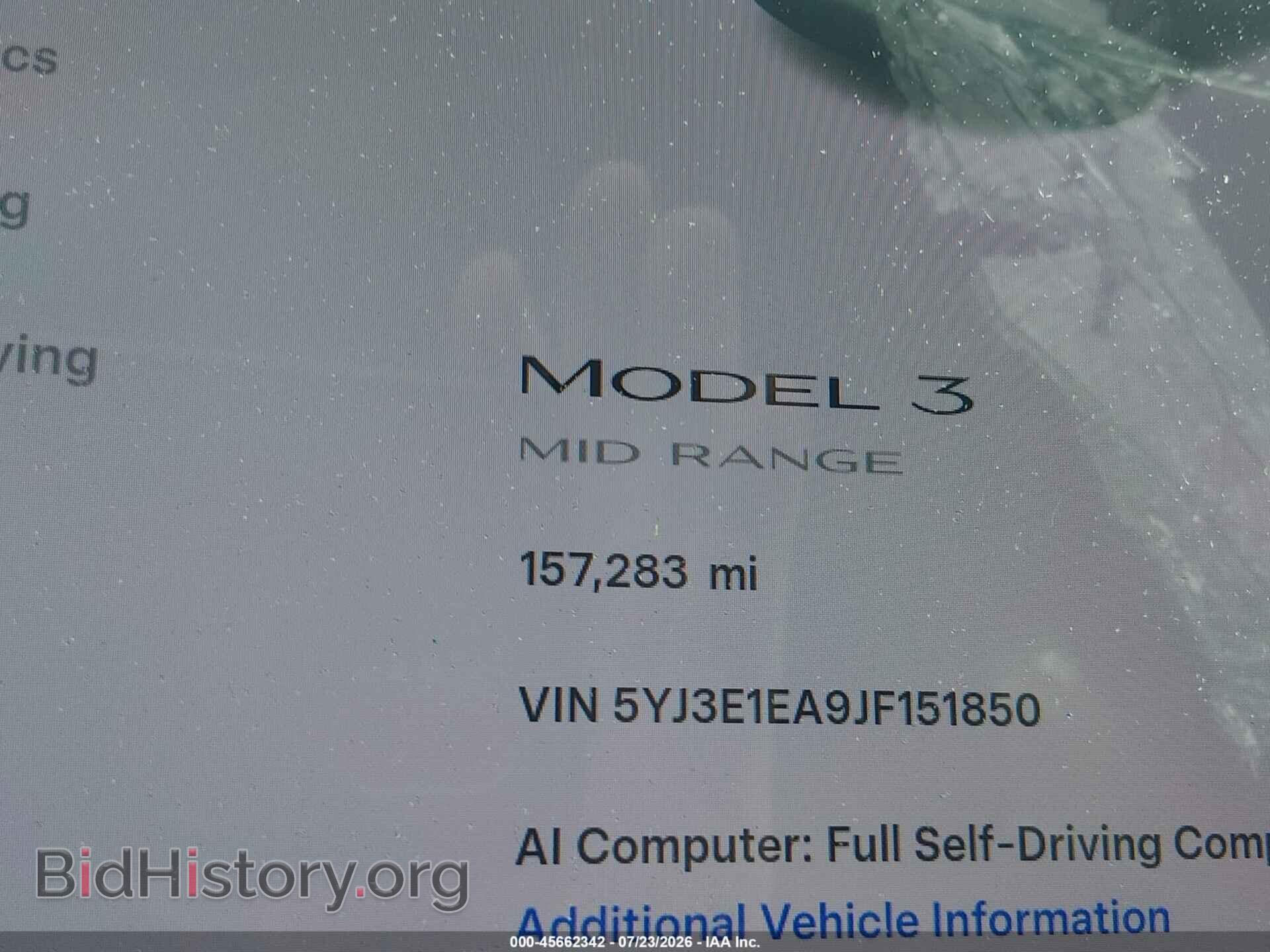 2018 TESLA MODEL 3 - VIN: 5YJ3E1EA9JF151850 - Photo 7