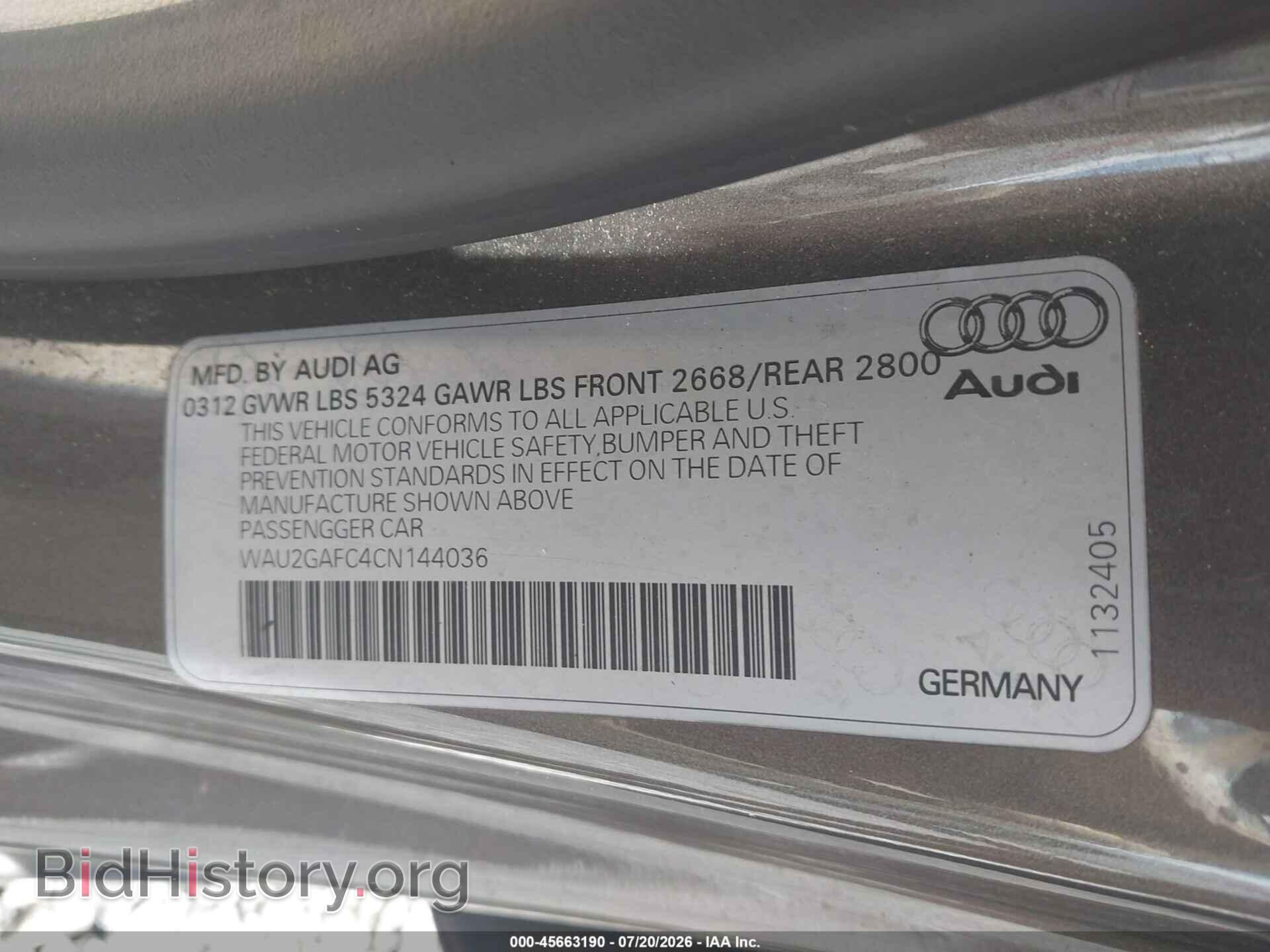 2012 AUDI A7 - VIN: WAU2GAFC4CN144036 - Photo 9