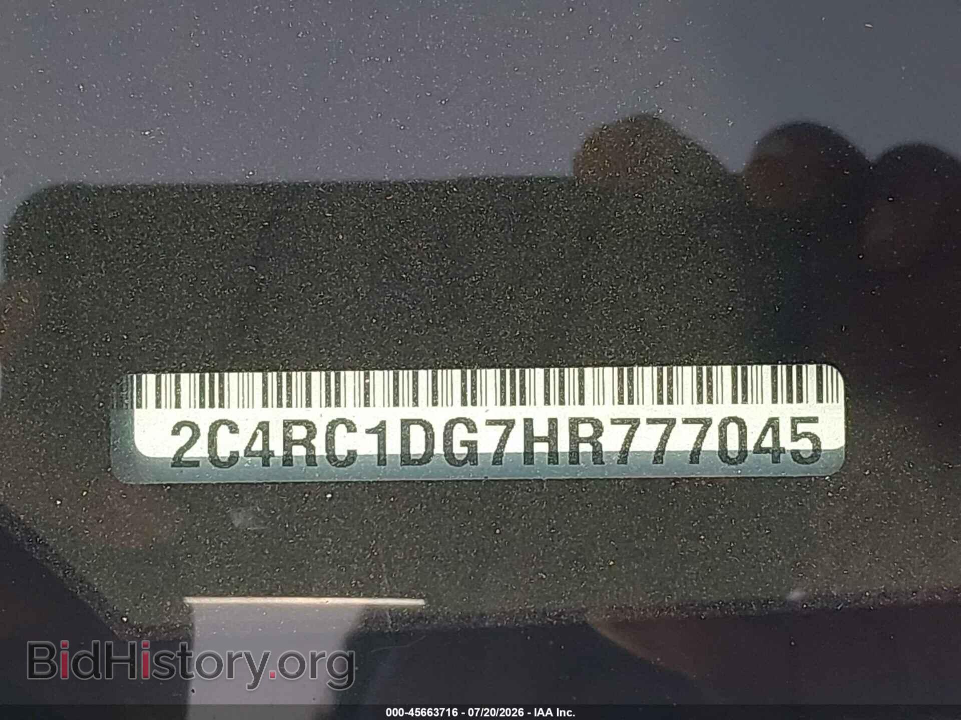 2017 CHRYSLER PACIFICA - VIN: 2C4RC1DG7HR777045 - Photo 9