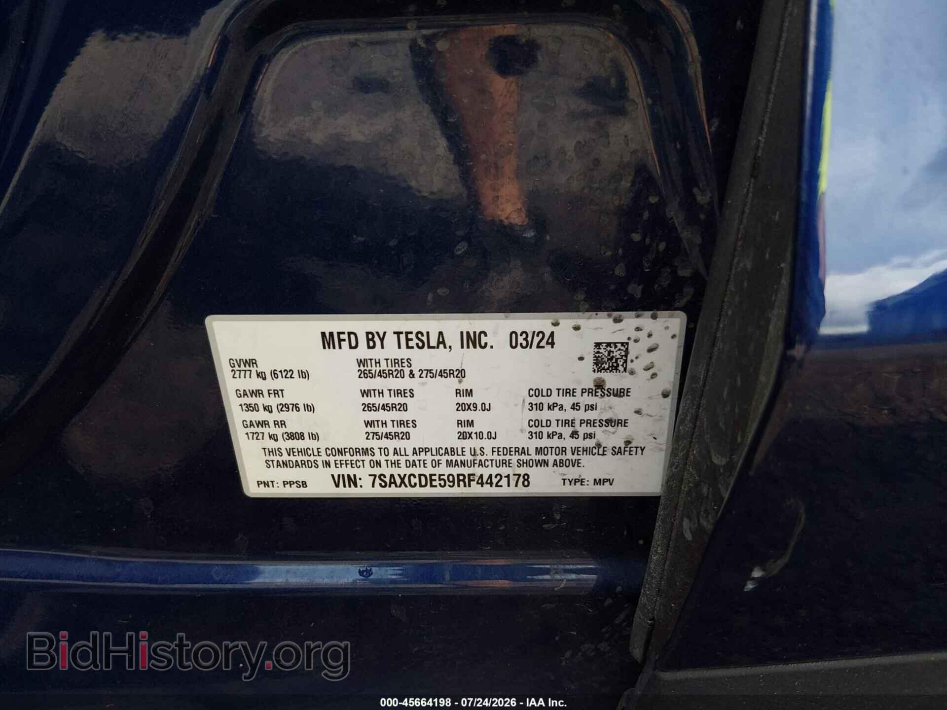 2024 TESLA MODEL X - VIN: 7SAXCDE59RF442178 - Photo 9