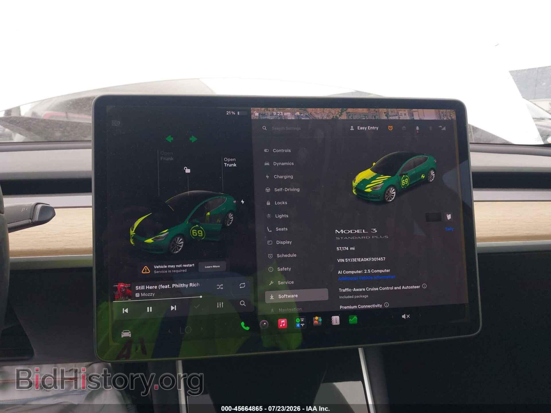 2019 TESLA MODEL 3 - VIN: 5YJ3E1EA0KF301457 - Фото 7
