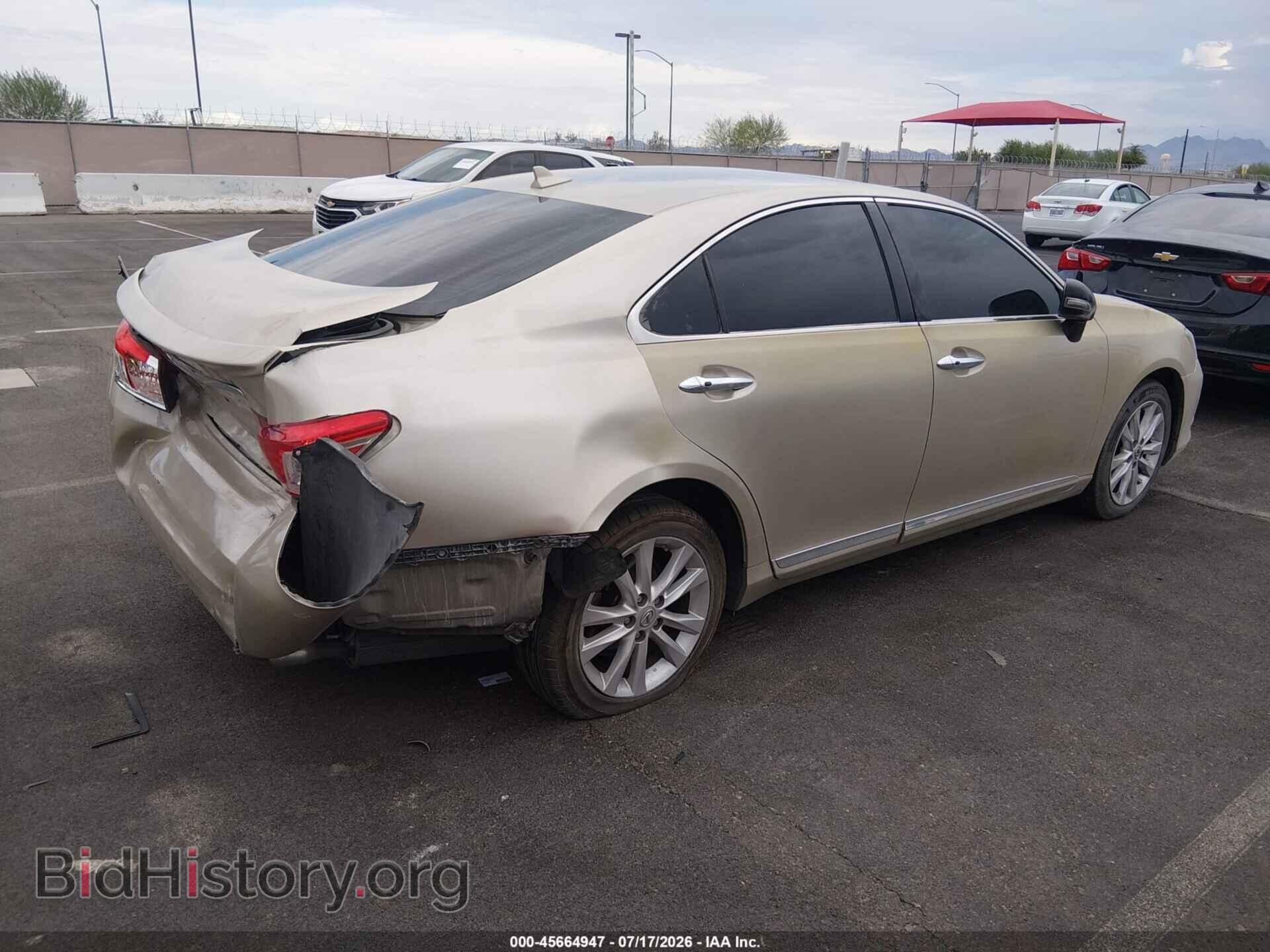 2012 LEXUS ES 350 - VIN: JTHBK1EG5C2507899 - Photo 4