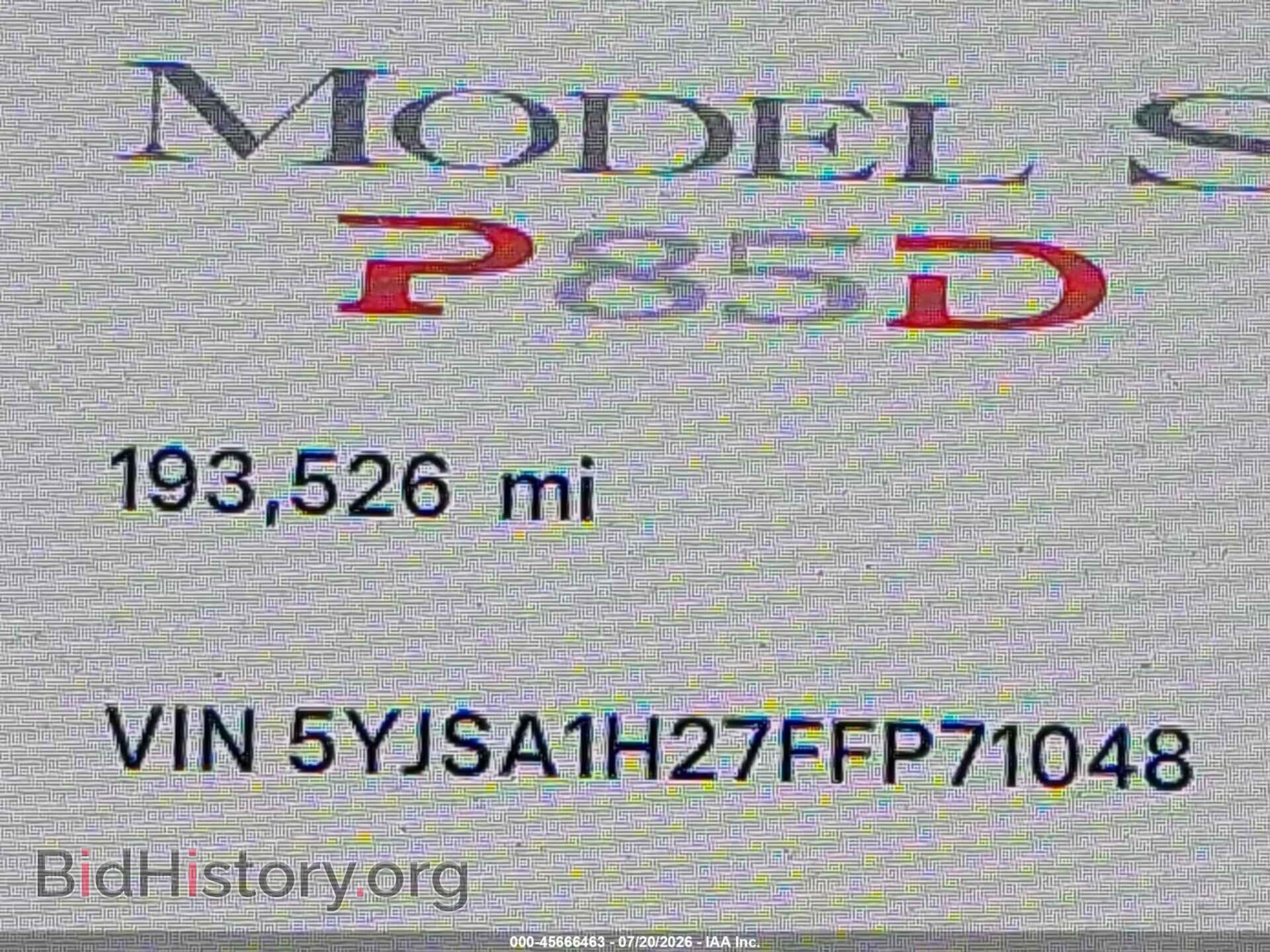 2015 TESLA MODEL S - VIN: 5YJSA1H27FFP71048 - Фото 7