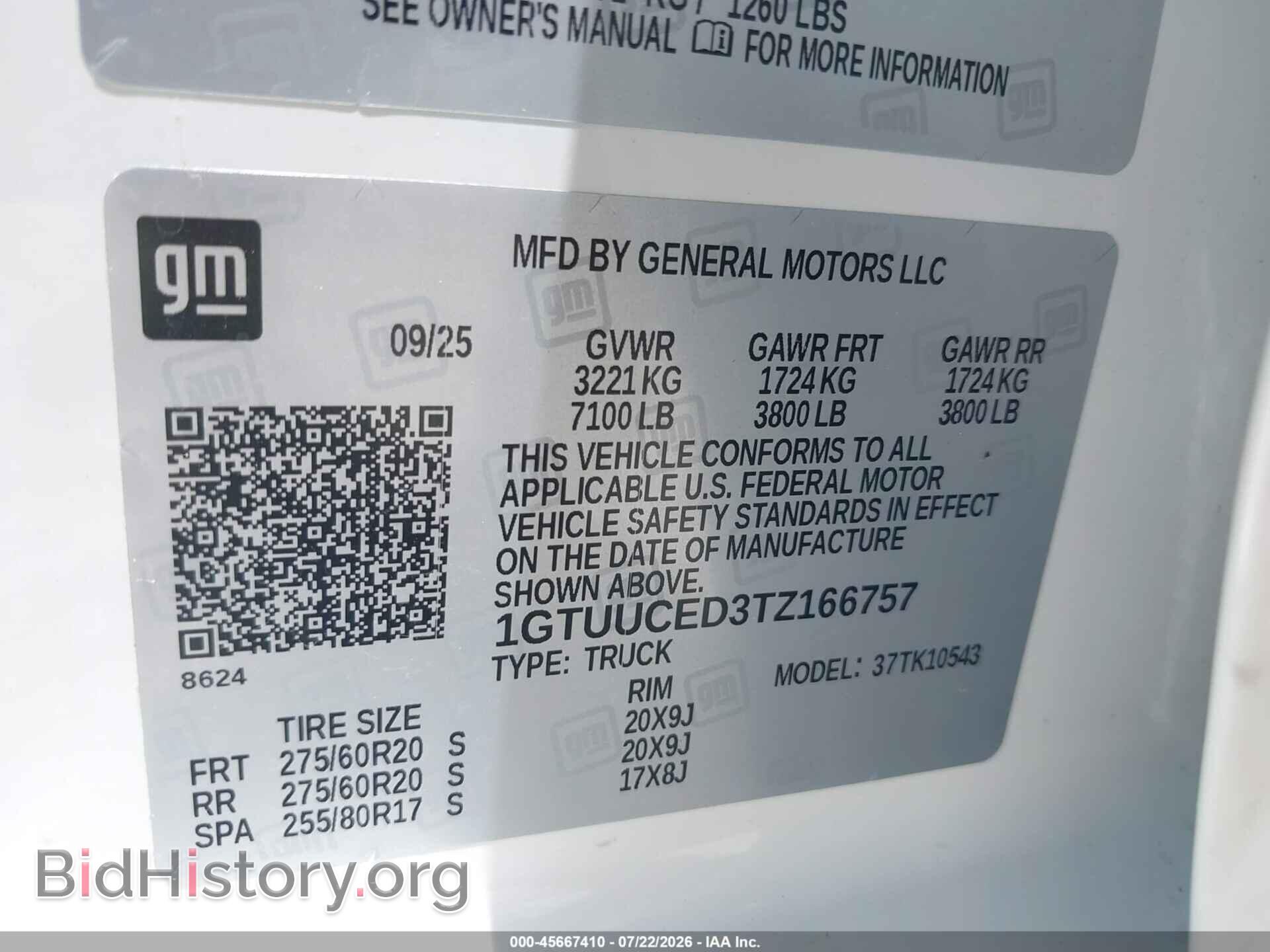 2026 GMC SIERRA 1500 - VIN: 1GTUUCED3TZ166757 - Photo 9