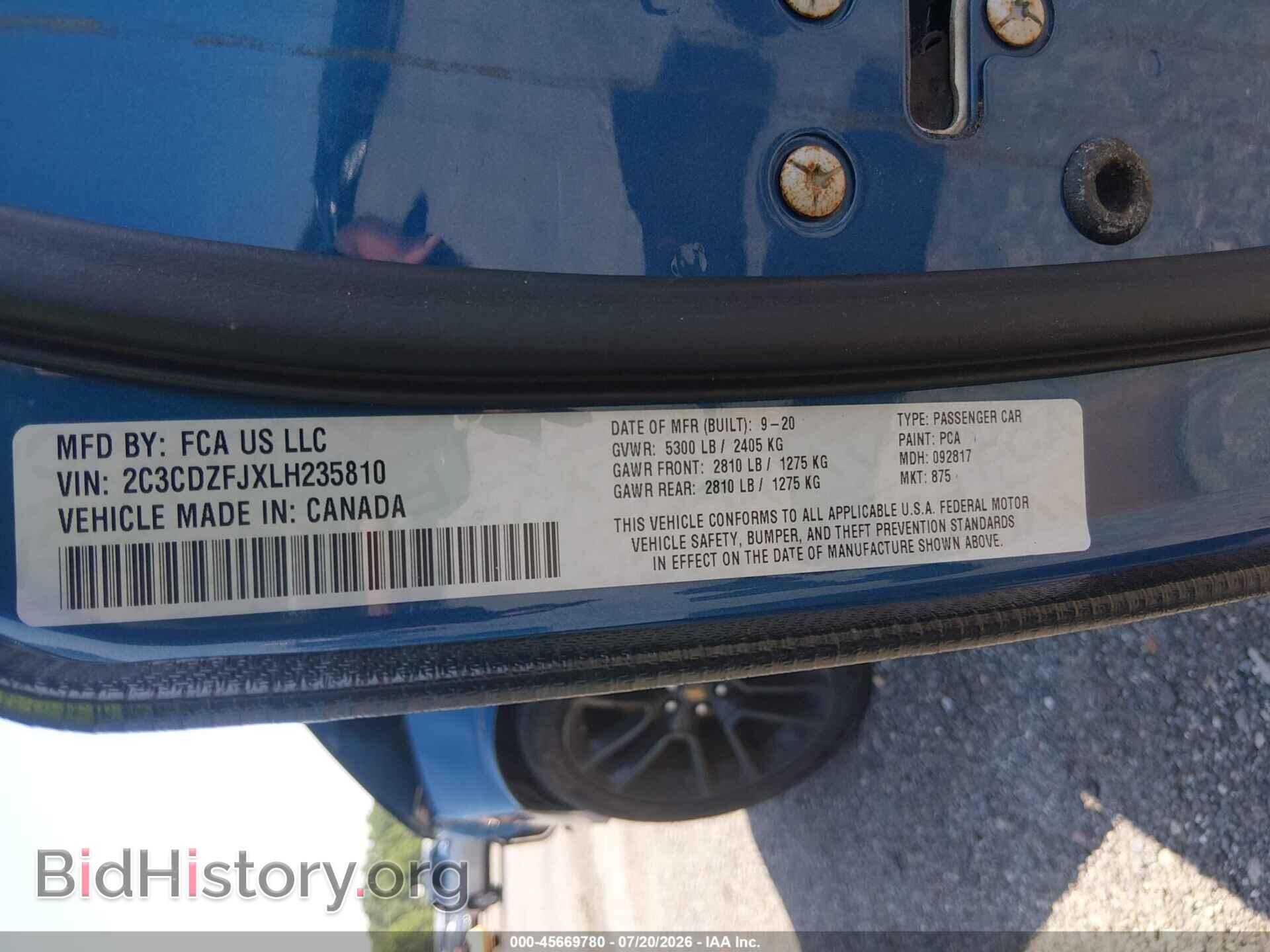 2020 DODGE CHALLENGER - VIN: 2C3CDZFJXLH235810 - Photo 9