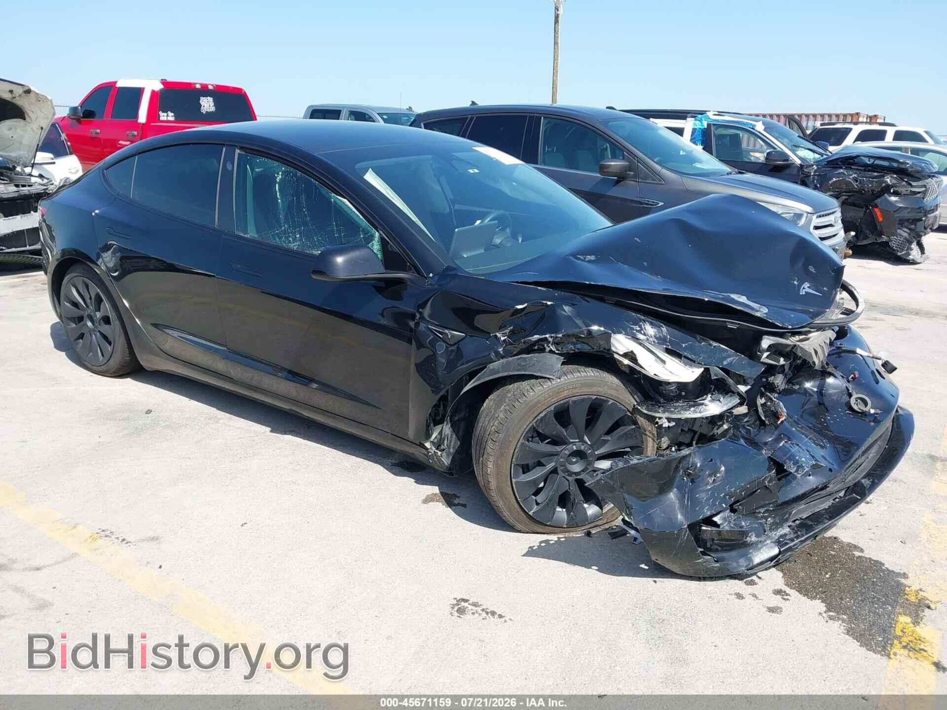 Фотография 5YJ3E1EB4NF346270 - TESLA MODEL 3 2022