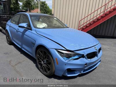 2018 BMW M3, blue — VIN WBS8M9C50J5L01125, IAAI