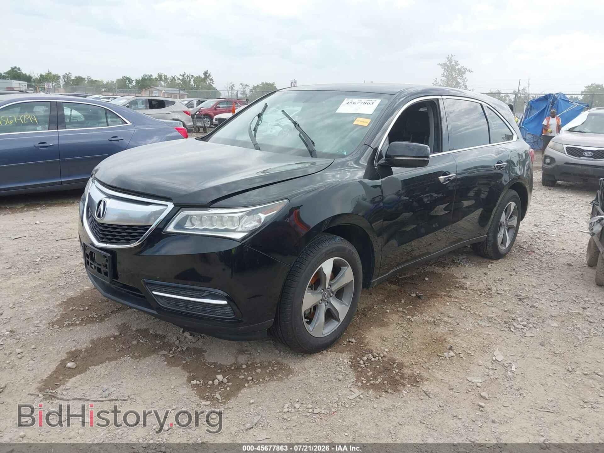 2014 ACURA MDX - VIN: 5FRYD4H22EB006393 - Фото 2