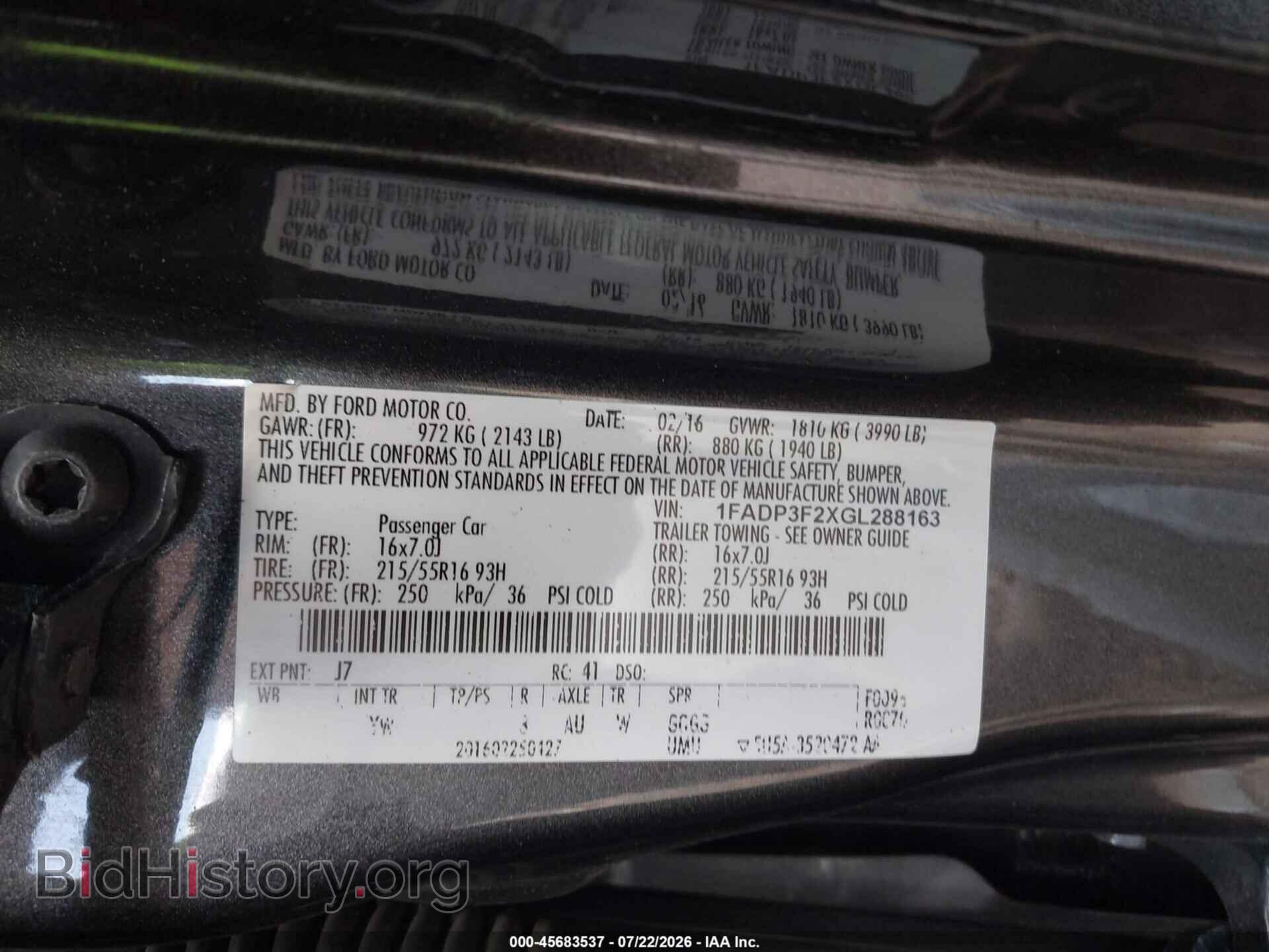 2016 FORD FOCUS - VIN: 1FADP3F2XGL288163 - Photo 9