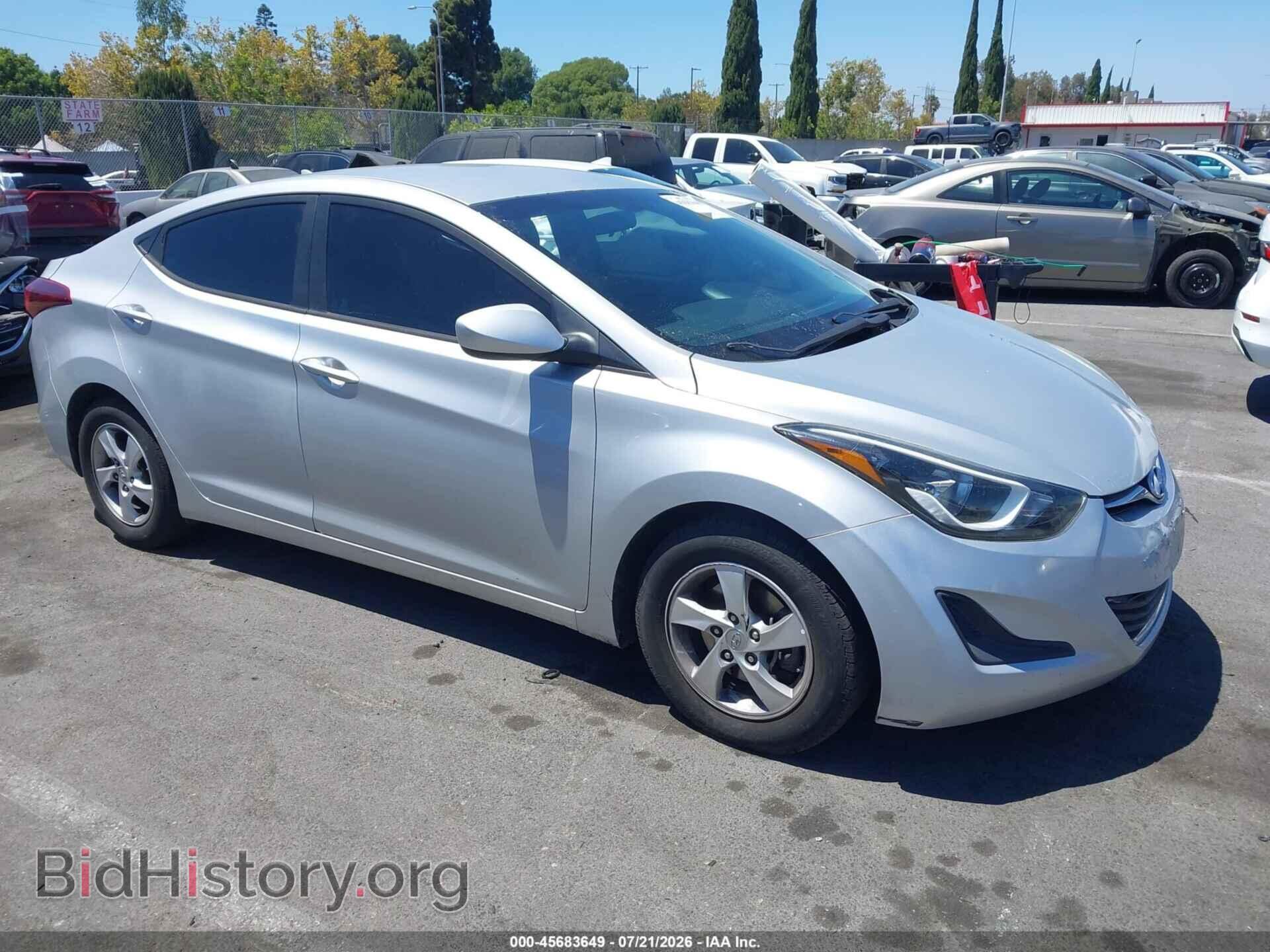 Photo 5NPDH4AE6FH561181 - HYUNDAI ELANTRA 2015