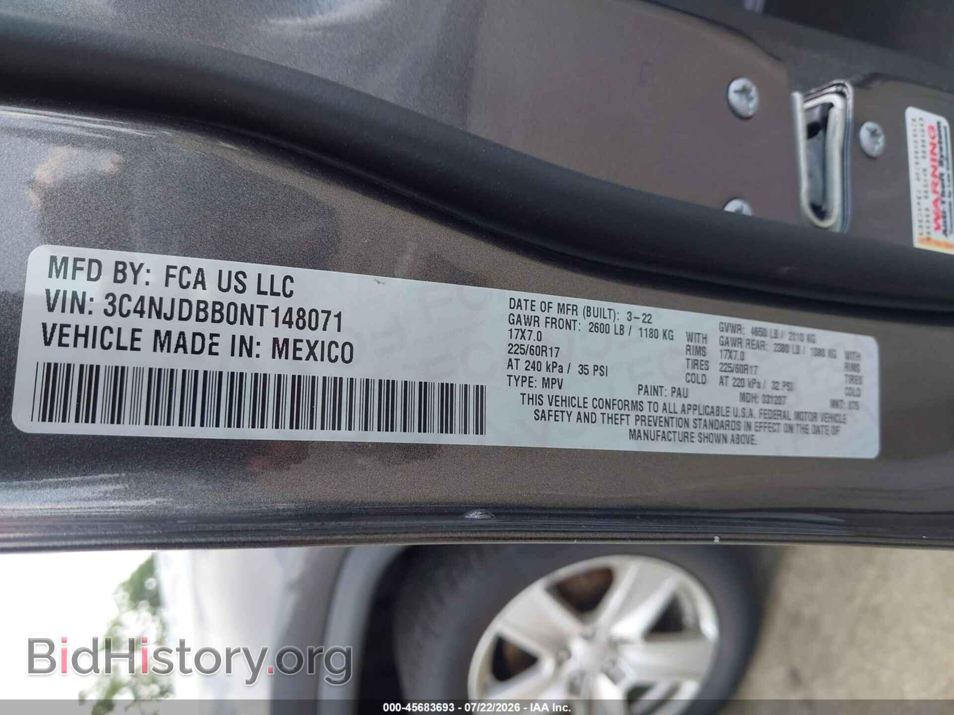 2022 JEEP COMPASS - VIN: 3C4NJDBB0NT148071 - Фото 9