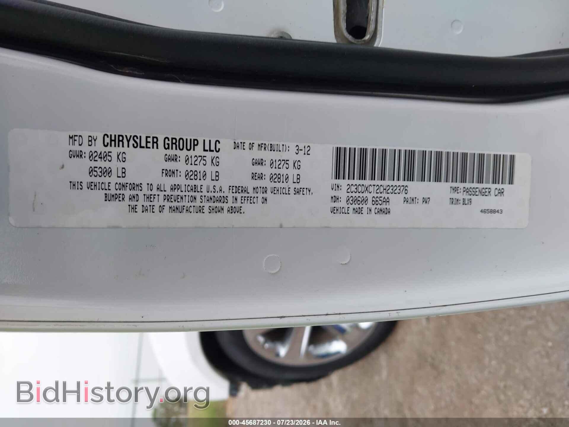 2012 DODGE CHARGER - VIN: 2C3CDXCT2CH232376 - Фото 9