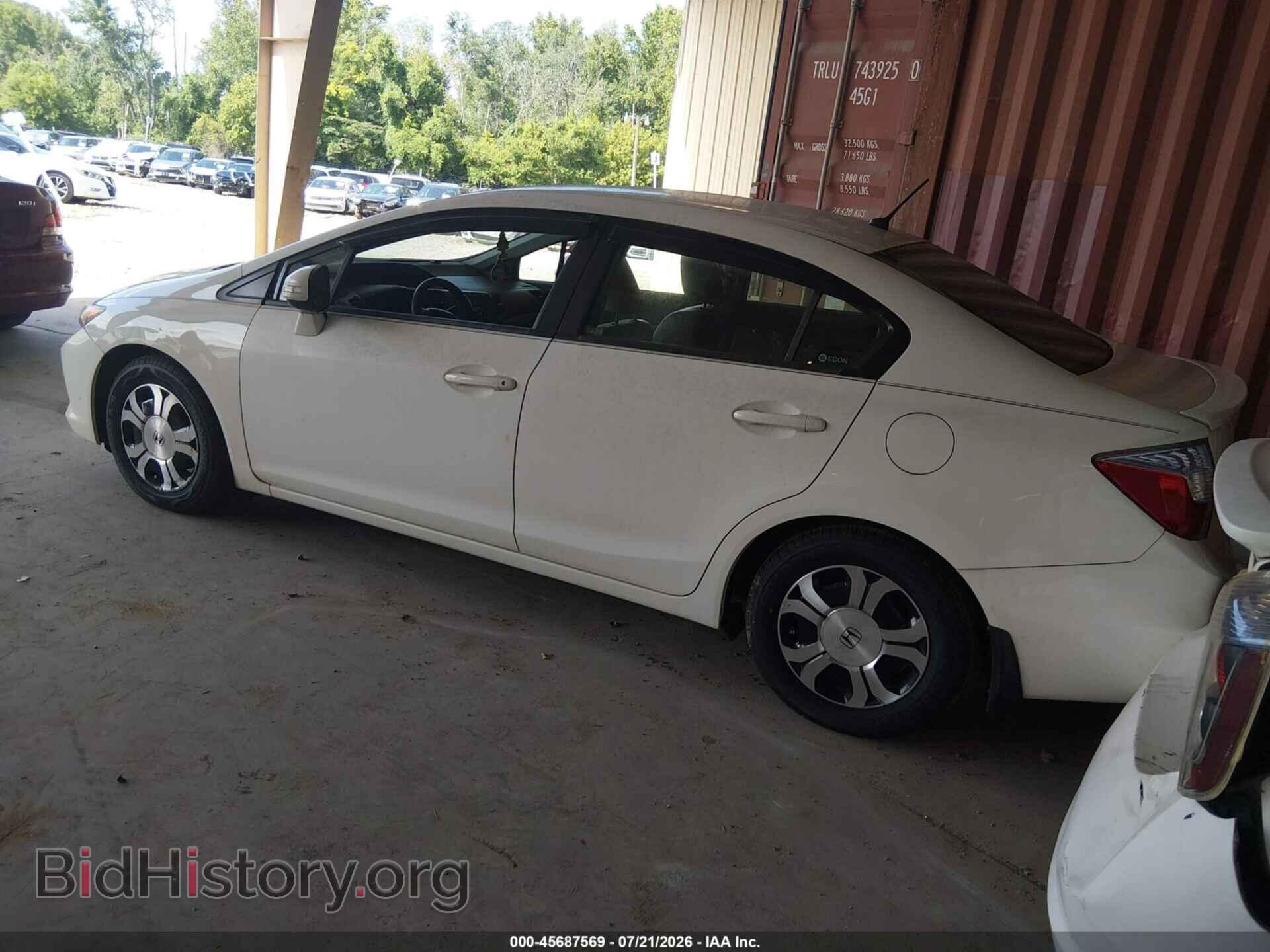 2012 HONDA CIVIC HYBRID - VIN: JHMFB4F34CS007795 - Фото 3