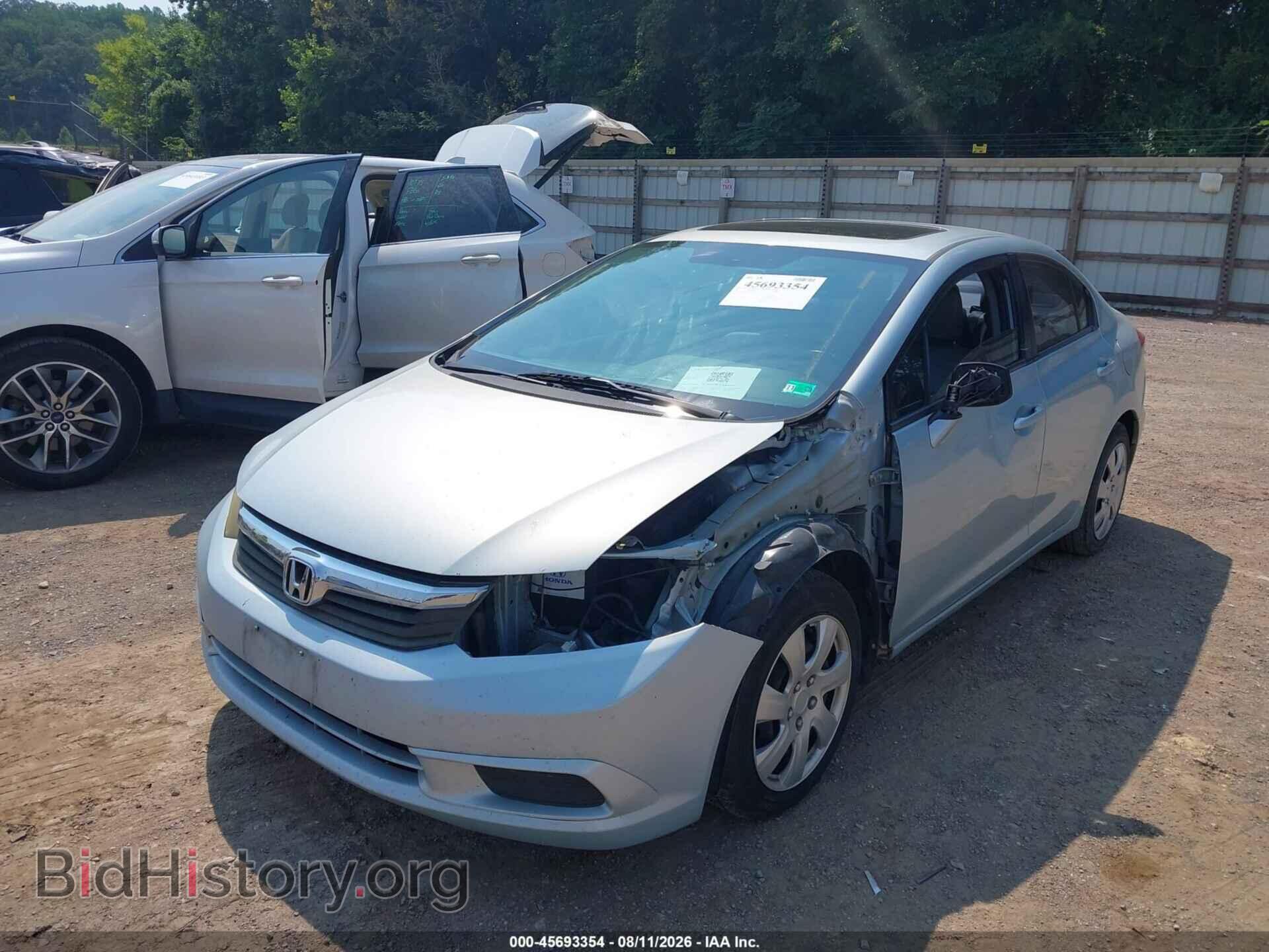 2012 HONDA CIVIC - VIN: 19XFB2F94CE035318 - Фото 2