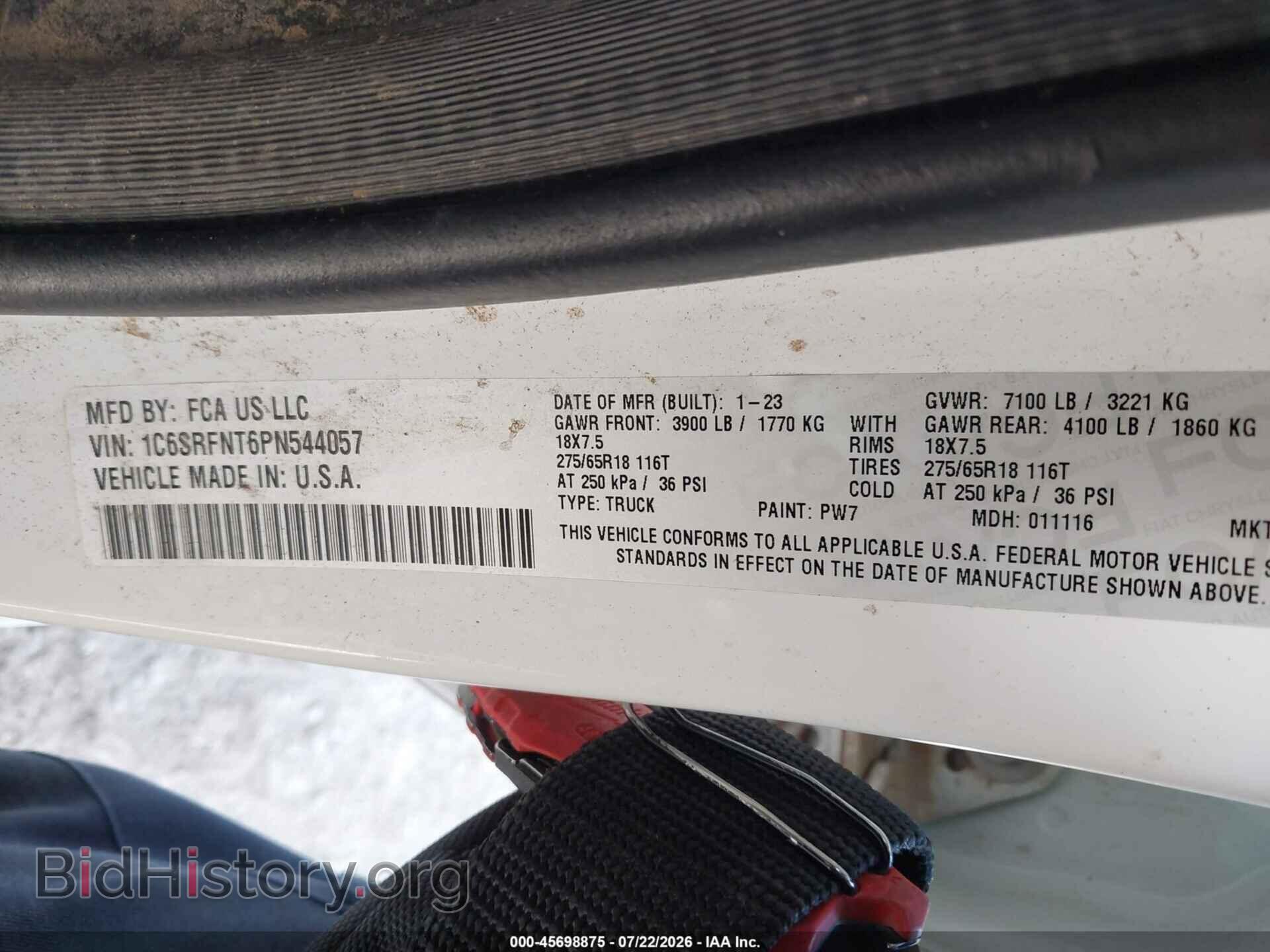 2023 RAM 1500 - VIN: 1C6SRFNT6PN544057 - Фото 9