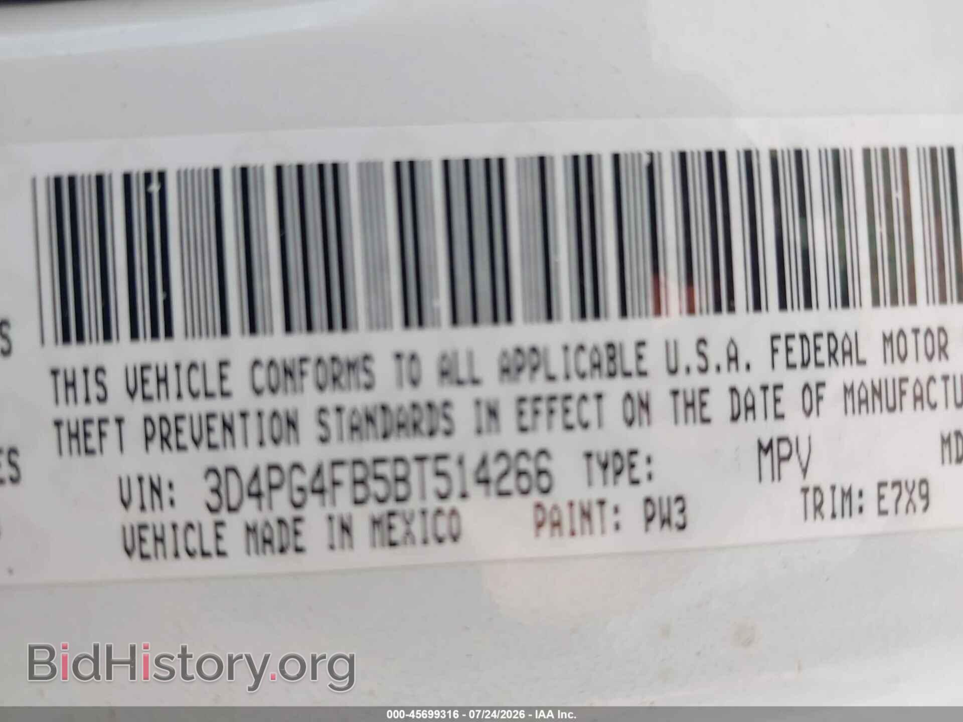 2011 DODGE JOURNEY - VIN: 3D4PG4FB5BT514266 - Photo 9
