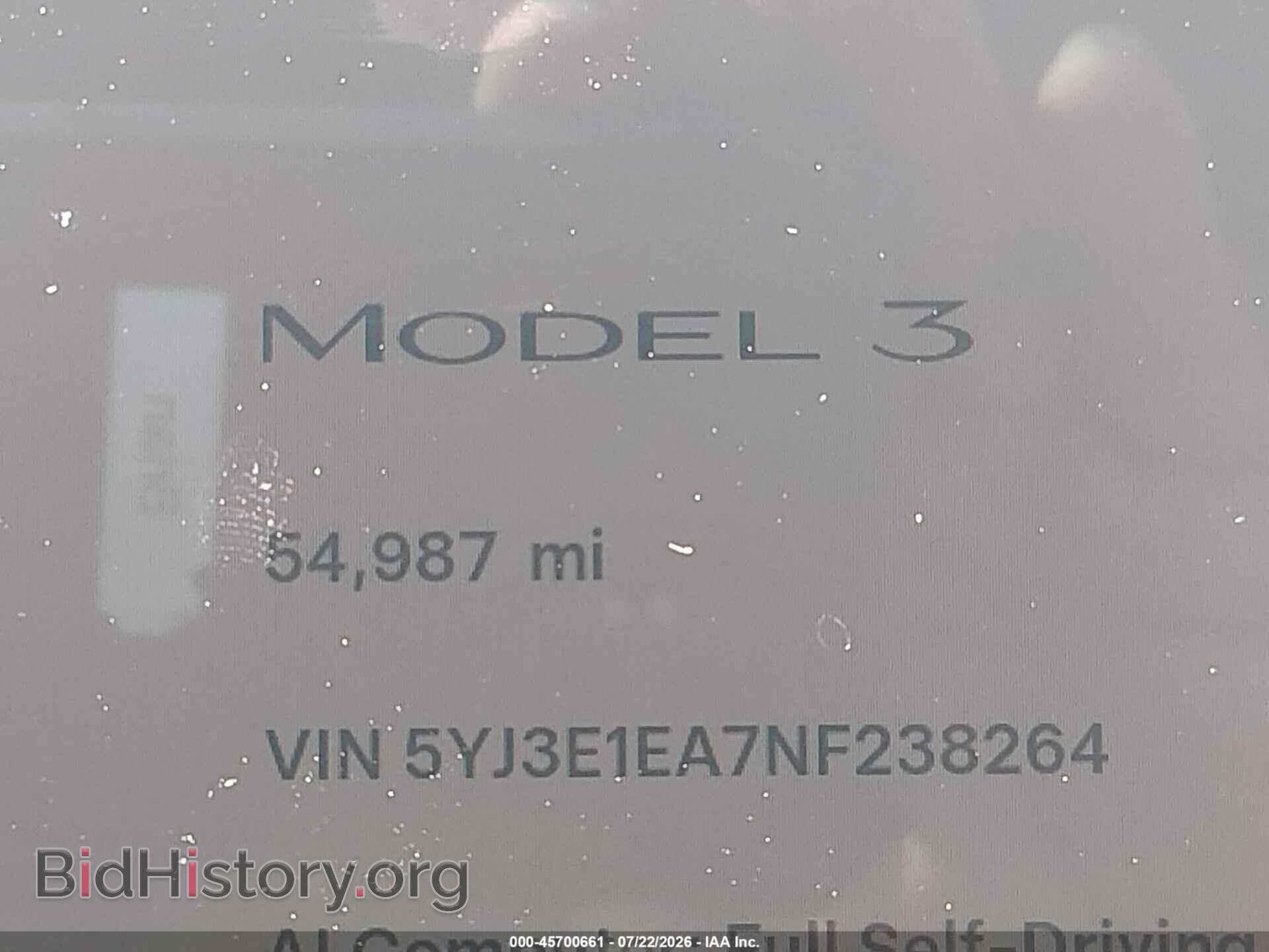 2022 TESLA MODEL 3 - VIN: 5YJ3E1EA7NF238264 - Photo 7