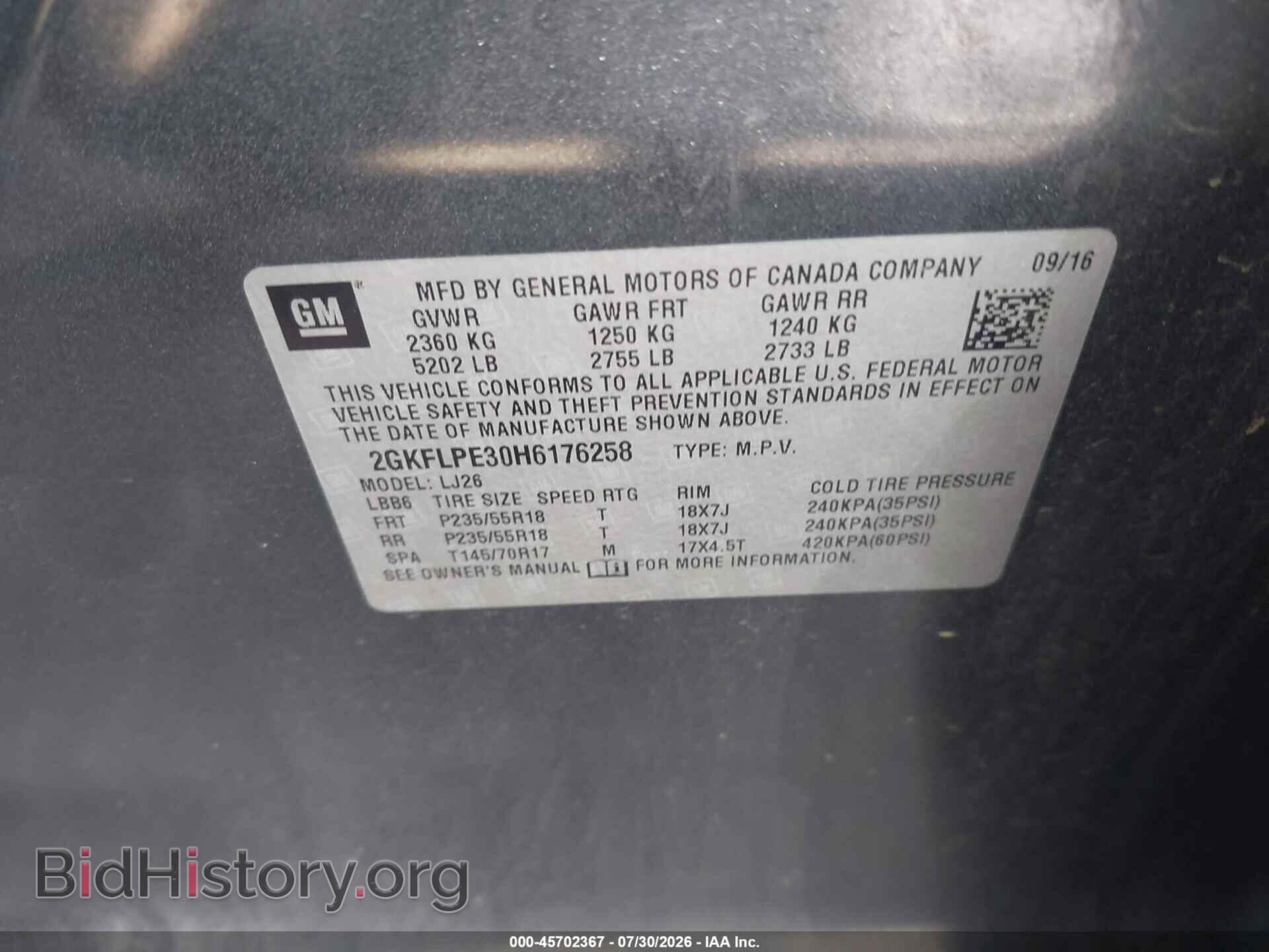 2017 GMC TERRAIN - VIN: 2GKFLPE30H6176258 - Фото 9