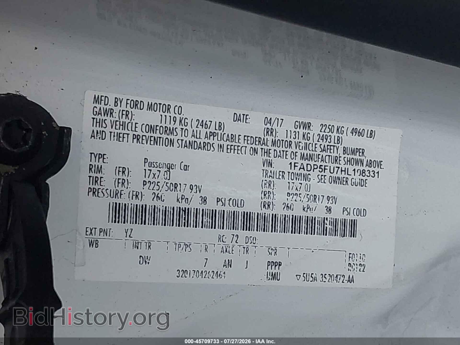 2017 FORD C-MAX ENERGI - VIN: 1FADP5FU7HL108331 - Photo 9