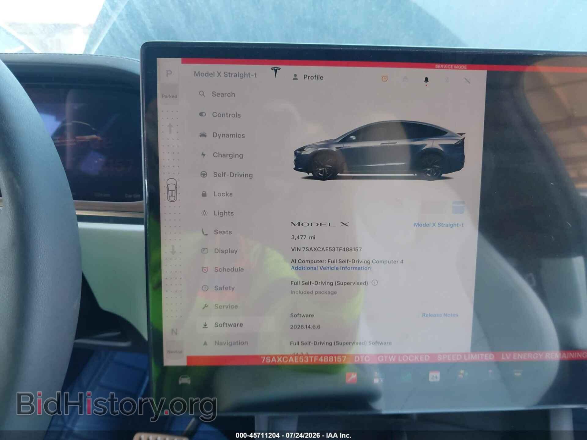 2026 TESLA MODEL X - VIN: 7SAXCAE53TF488157 - Photo 7