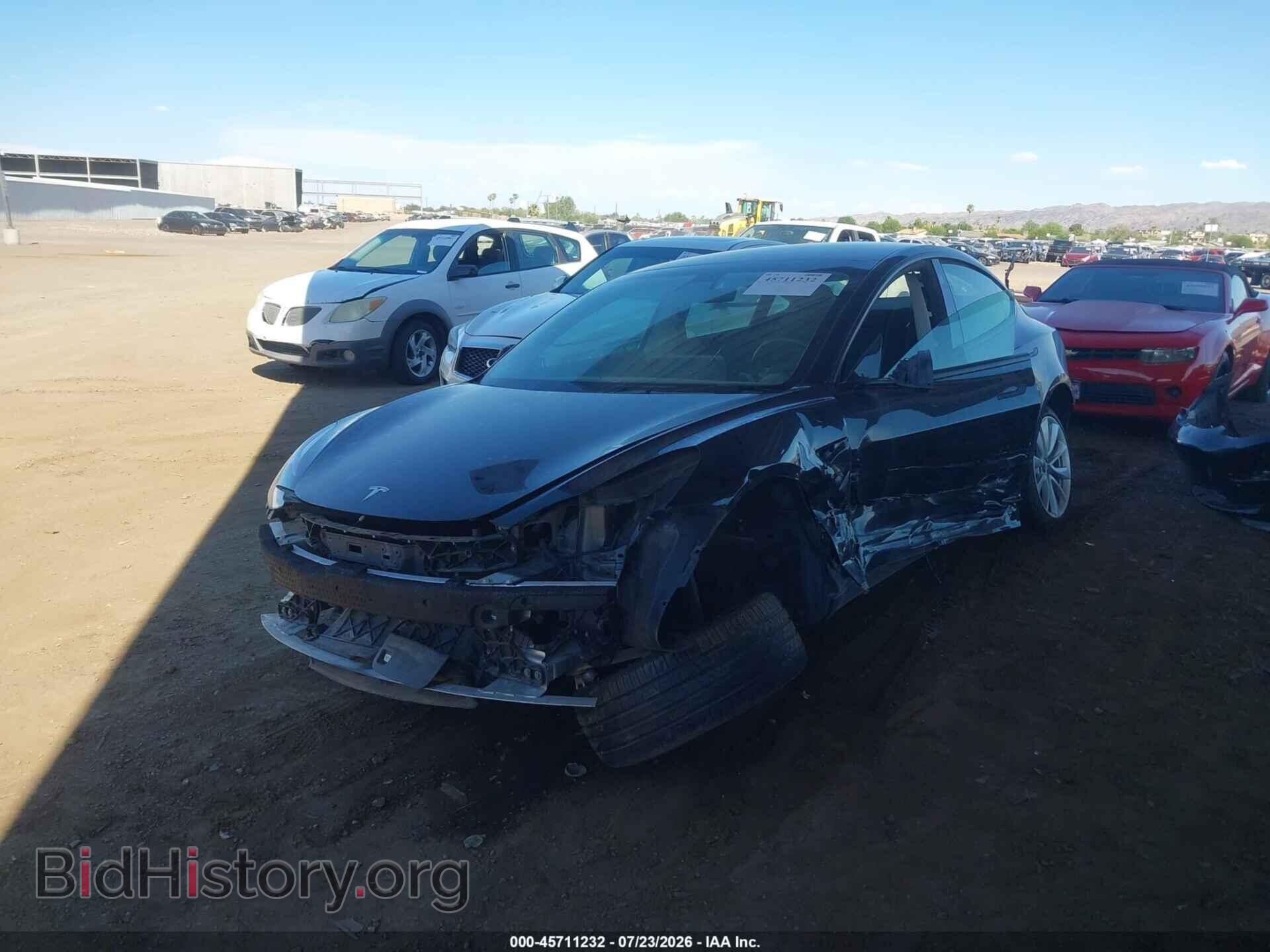 2022 TESLA MODEL 3 - VIN: 5YJ3E1EA2NF187238 - Фото 2