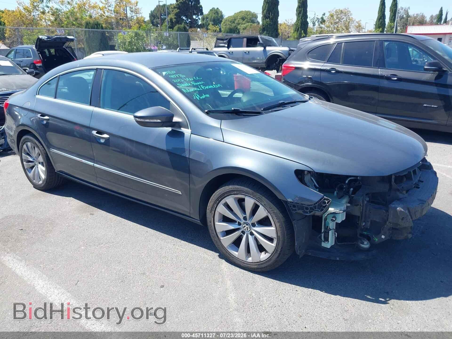 Фотография WVWMP7AN5CE504390 - VOLKSWAGEN CC 2012