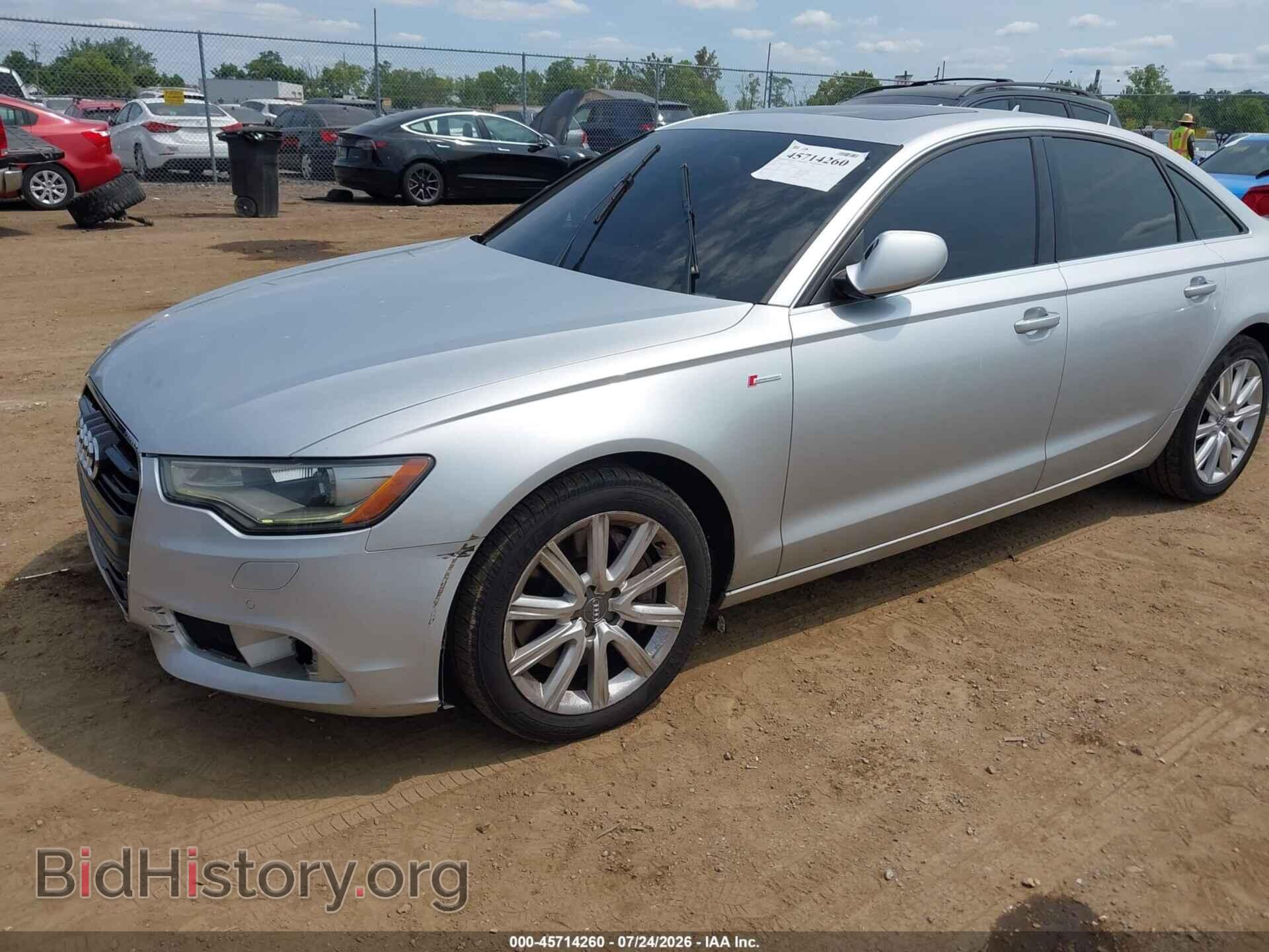 2013 AUDI A6 - VIN: WAUGGAFC5DN067376 - Фото 2
