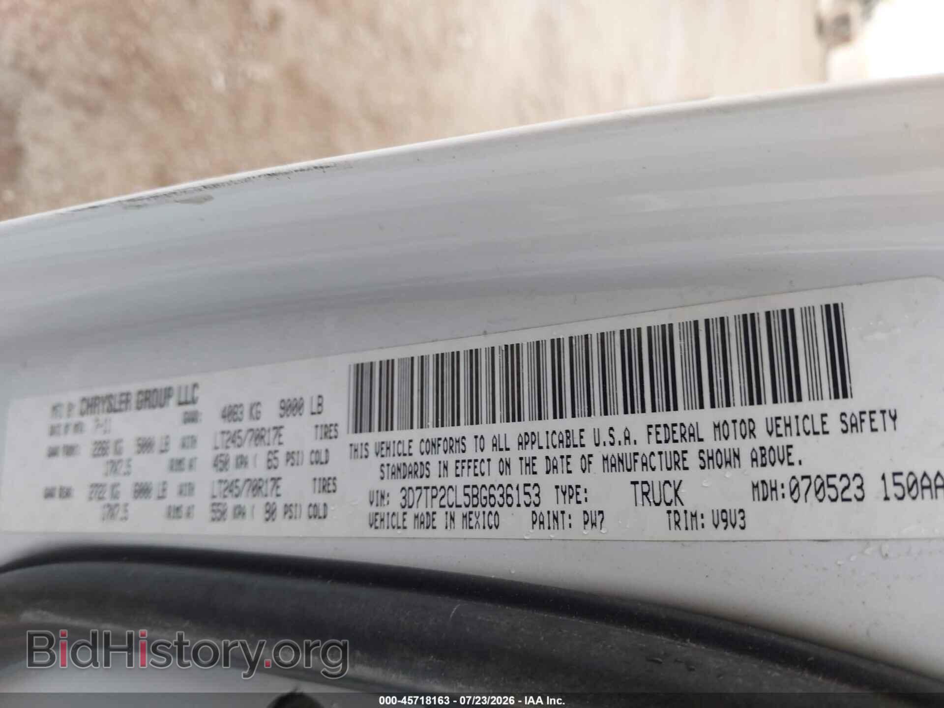 2011 RAM 2500 - VIN: 3D7TP2CL5BG636153 - Photo 9
