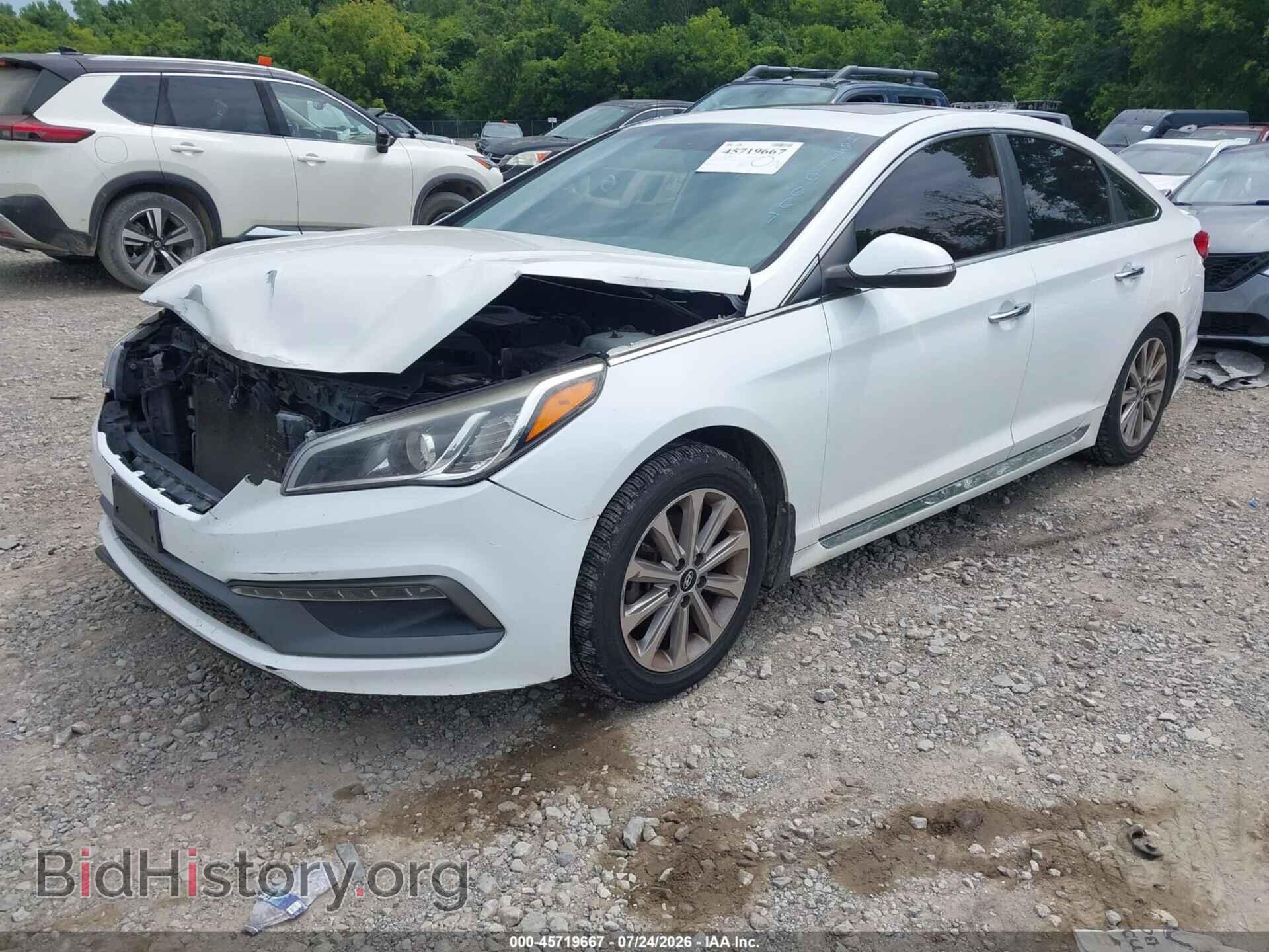 2017 HYUNDAI SONATA - VIN: 5NPE34AF5HH567505 - Фото 2