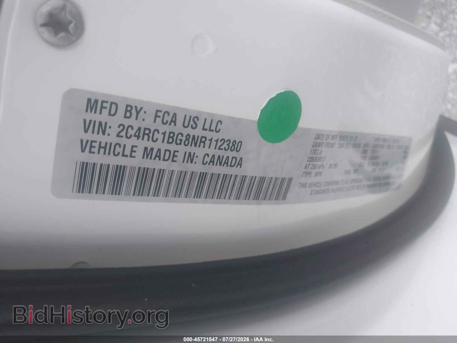 2022 CHRYSLER PACIFICA - VIN: 2C4RC1BG8NR112380 - Photo 9