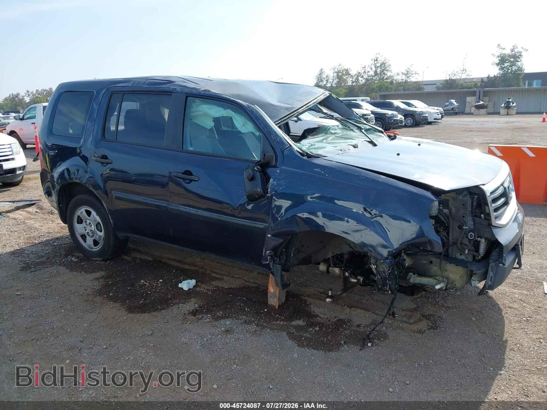 Фотография 5FNYF4H25CB013458 - HONDA PILOT 2012