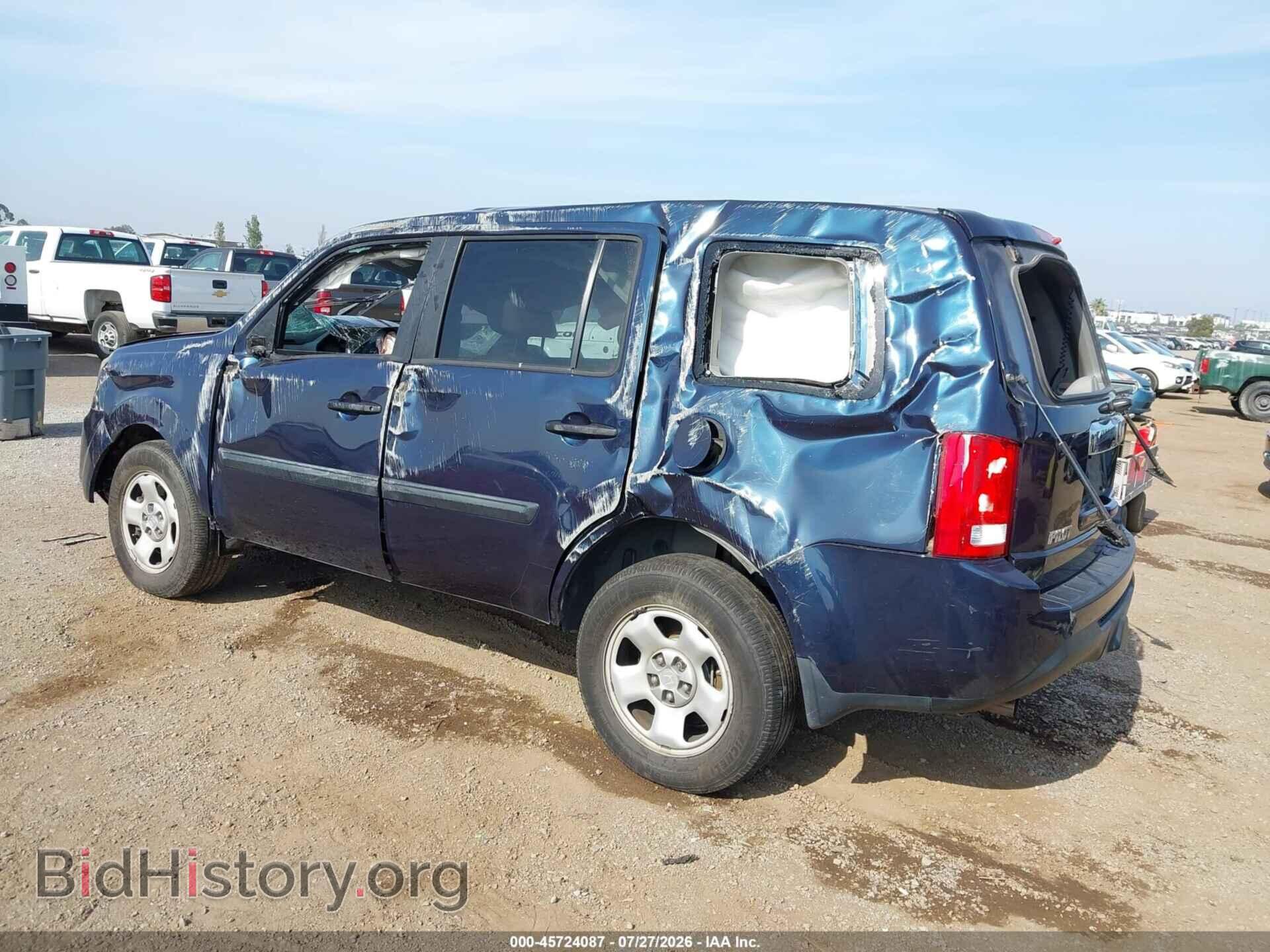 2012 HONDA PILOT - VIN: 5FNYF4H25CB013458 - Photo 3